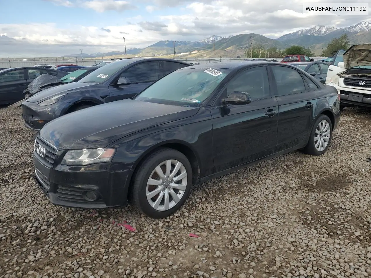 2012 Audi A4 Premium VIN: WAUBFAFL7CN011192 Lot: 56595985