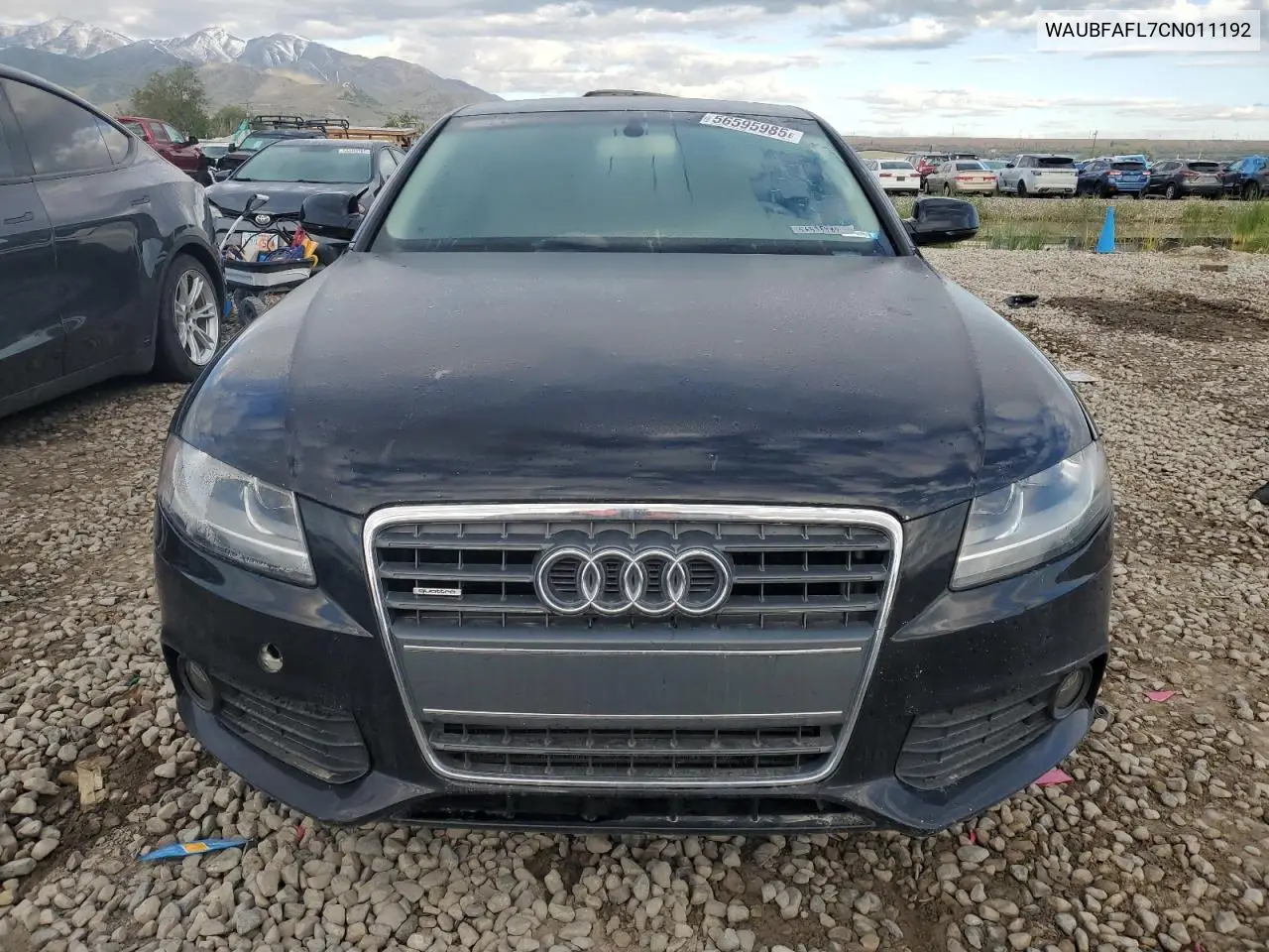 2012 Audi A4 Premium VIN: WAUBFAFL7CN011192 Lot: 56595985