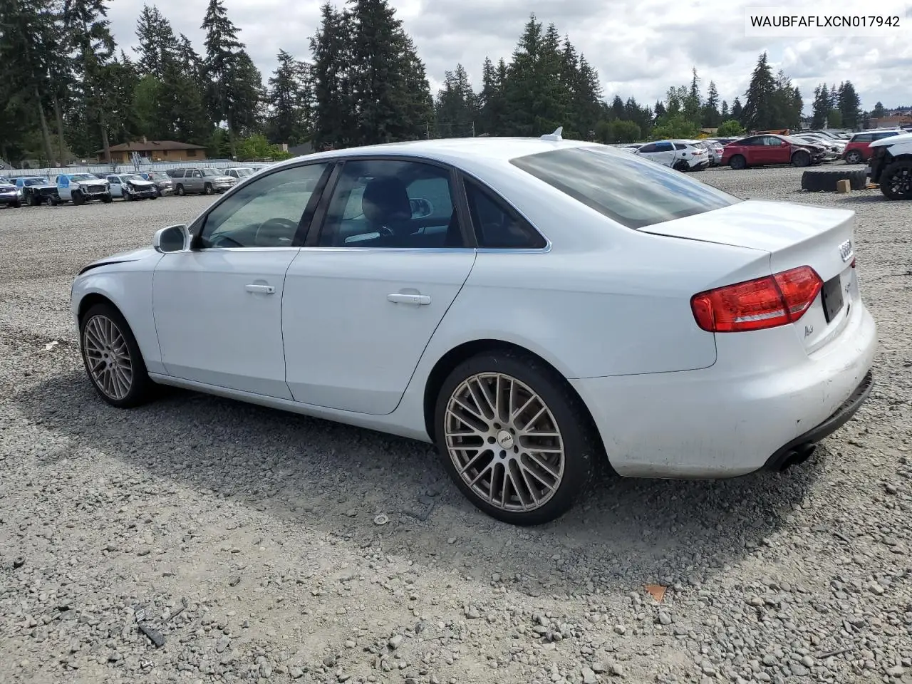 2012 Audi A4 Premium VIN: WAUBFAFLXCN017942 Lot: 56660135