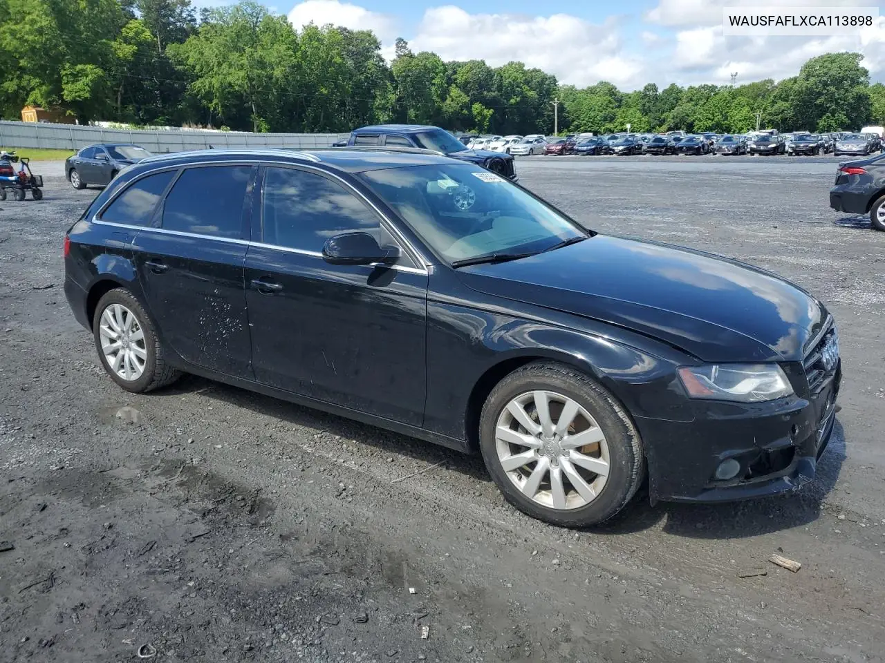 2012 Audi A4 Premium VIN: WAUSFAFLXCA113898 Lot: 56953345