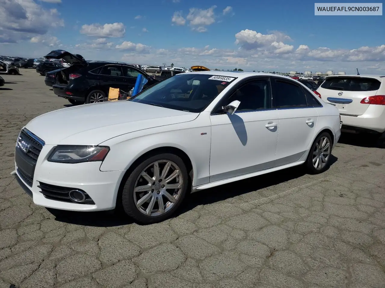 2012 Audi A4 Premium Plus VIN: WAUEFAFL9CN003687 Lot: 56969835