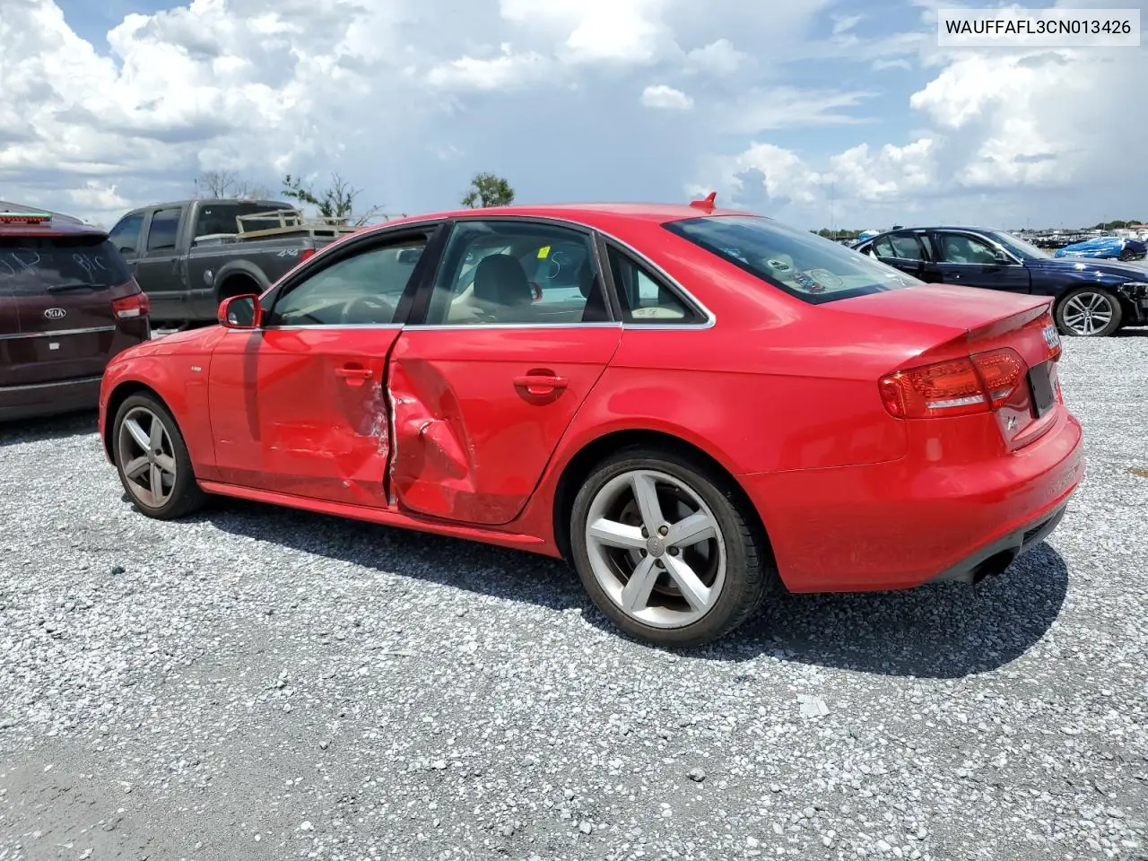 2012 Audi A4 Premium Plus VIN: WAUFFAFL3CN013426 Lot: 62695565