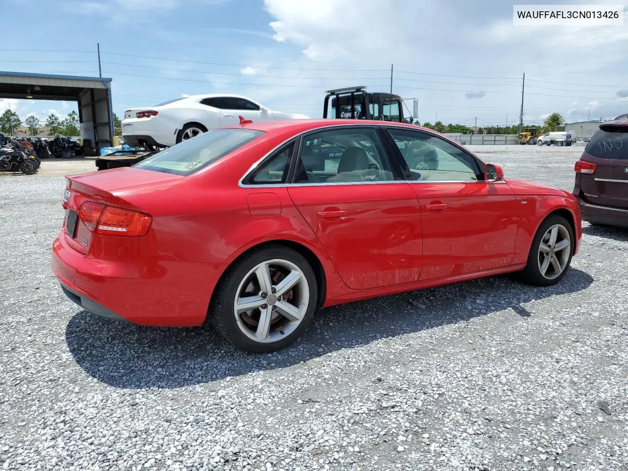2012 Audi A4 Premium Plus VIN: WAUFFAFL3CN013426 Lot: 62695565