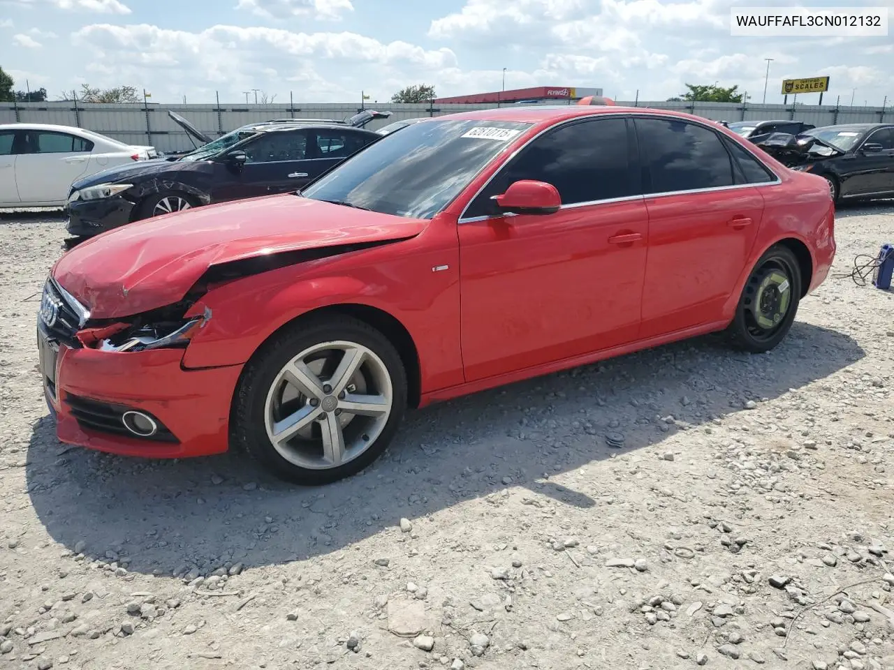 2012 Audi A4 Premium Plus VIN: WAUFFAFL3CN012132 Lot: 62810115