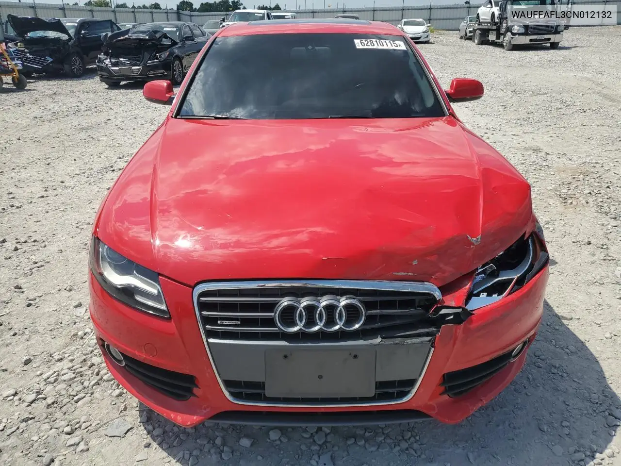 2012 Audi A4 Premium Plus VIN: WAUFFAFL3CN012132 Lot: 62810115