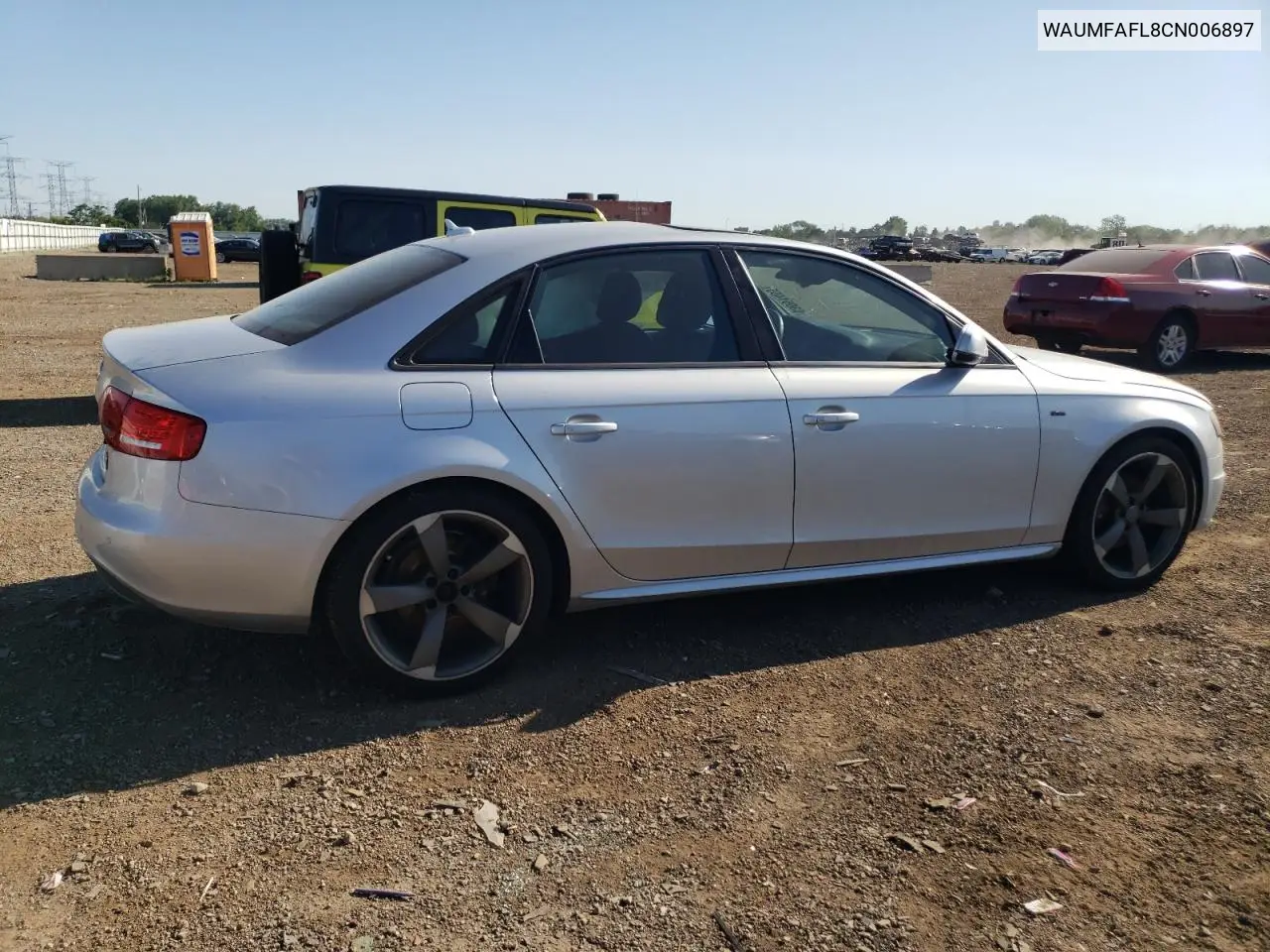 2012 Audi A4 Prestige VIN: WAUMFAFL8CN006897 Lot: 63051455