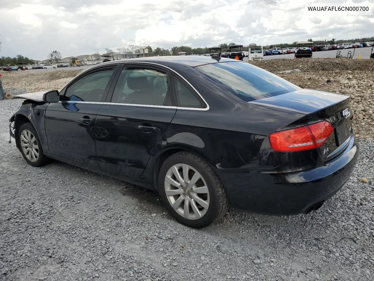2012 Audi A4 Premium VIN: WAUAFAFL6CN000700 Lot: 63204275