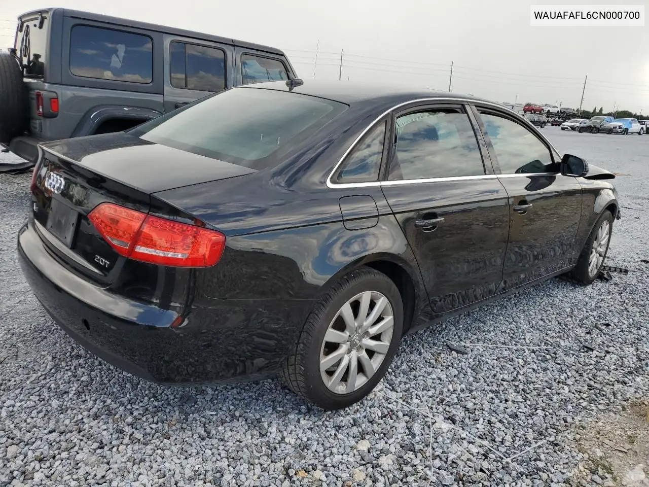 2012 Audi A4 Premium VIN: WAUAFAFL6CN000700 Lot: 63204275