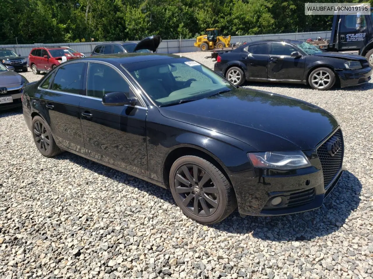 2012 Audi A4 Premium VIN: WAUBFAFL9CN019195 Lot: 64826295