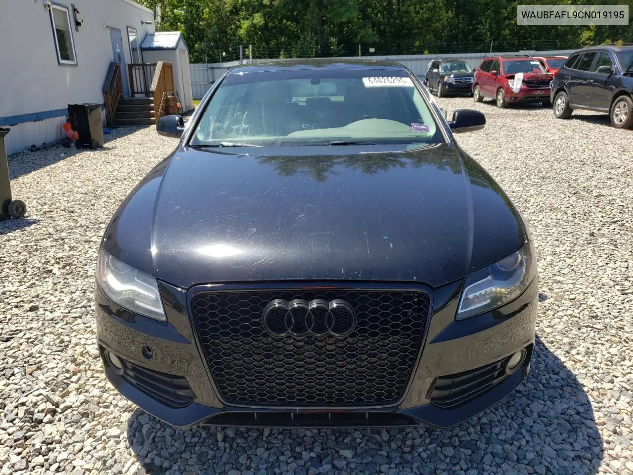 2012 Audi A4 Premium VIN: WAUBFAFL9CN019195 Lot: 64826295