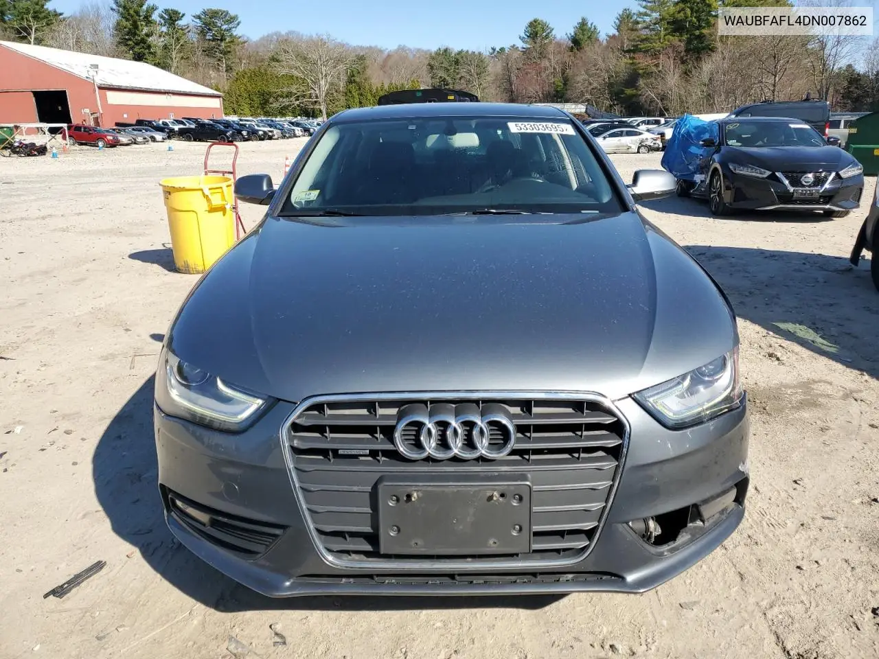 2013 Audi A4 Premium VIN: WAUBFAFL4DN007862 Lot: 53303695