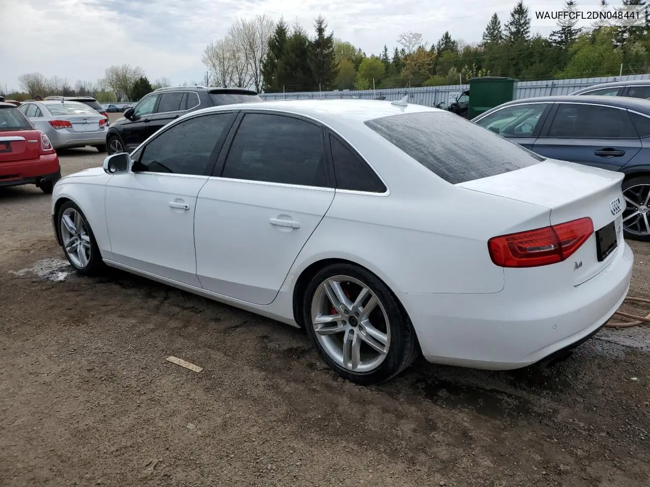 2013 Audi A4 Premium Plus VIN: WAUFFCFL2DN048441 Lot: 56106515