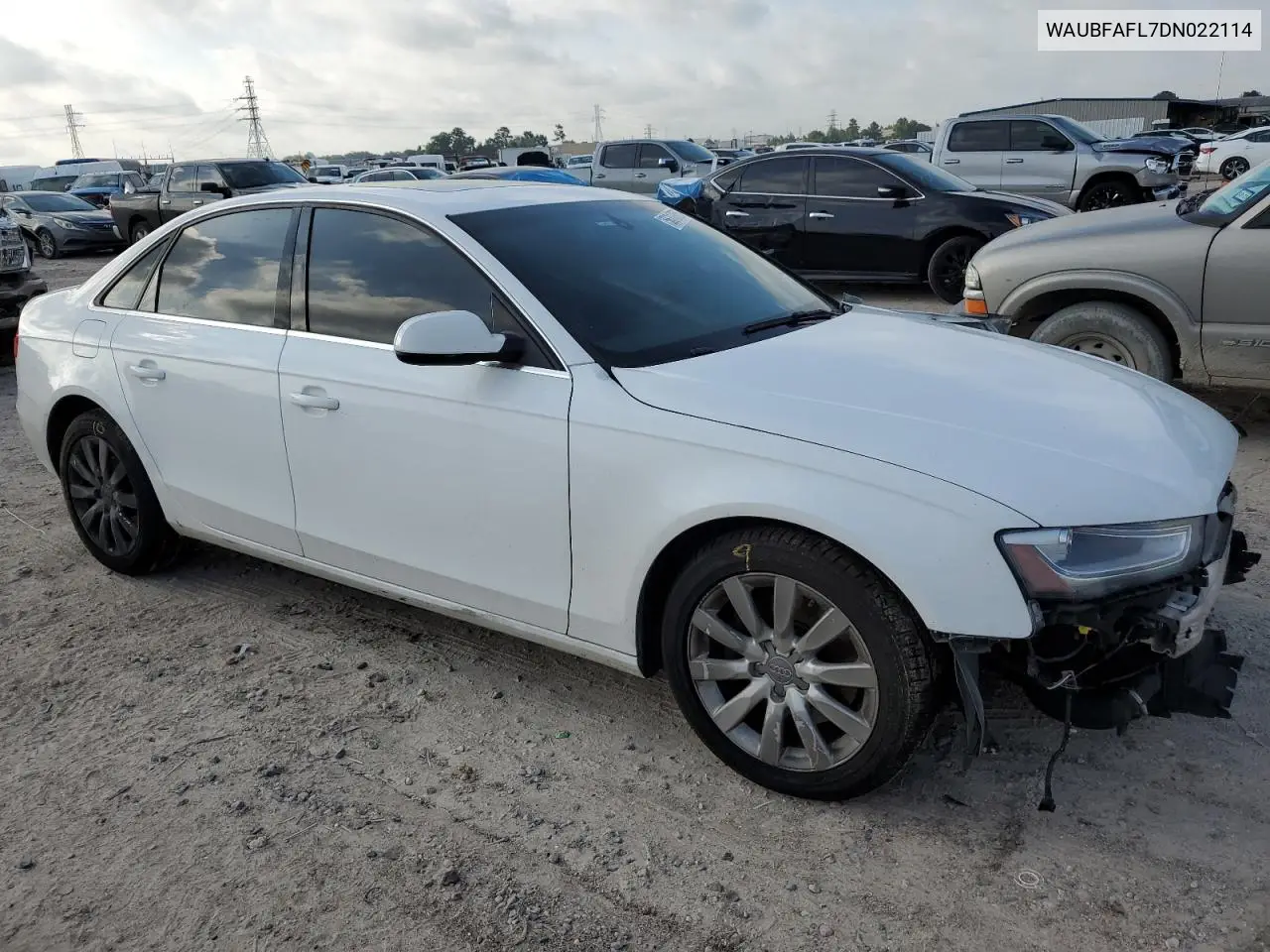 2013 Audi A4 Premium VIN: WAUBFAFL7DN022114 Lot: 56313855