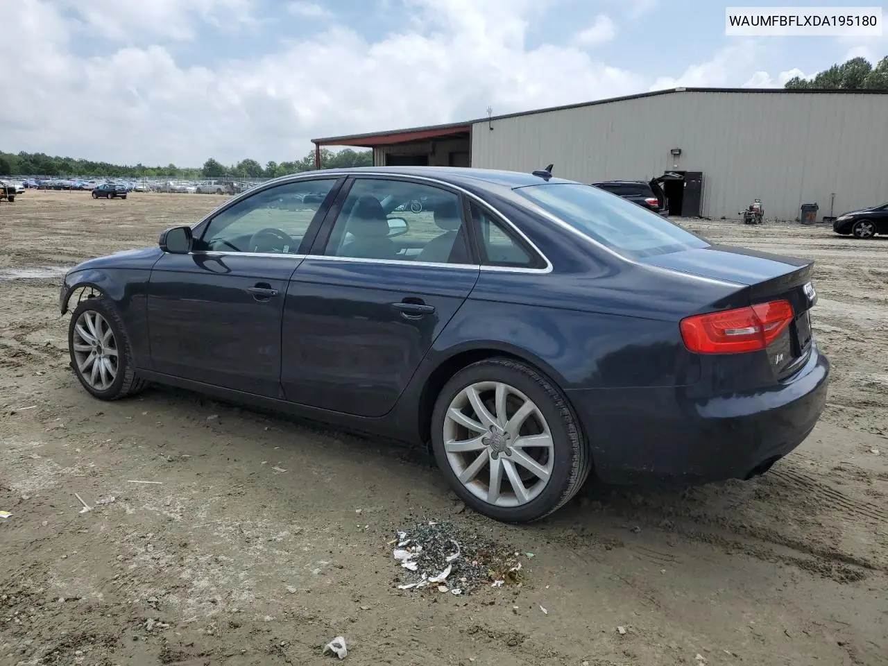 2013 Audi A4 Prestige VIN: WAUMFBFLXDA195180 Lot: 56621225