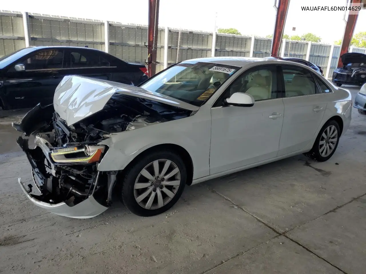 2013 Audi A4 Premium VIN: WAUAFAFL6DN014629 Lot: 56691675