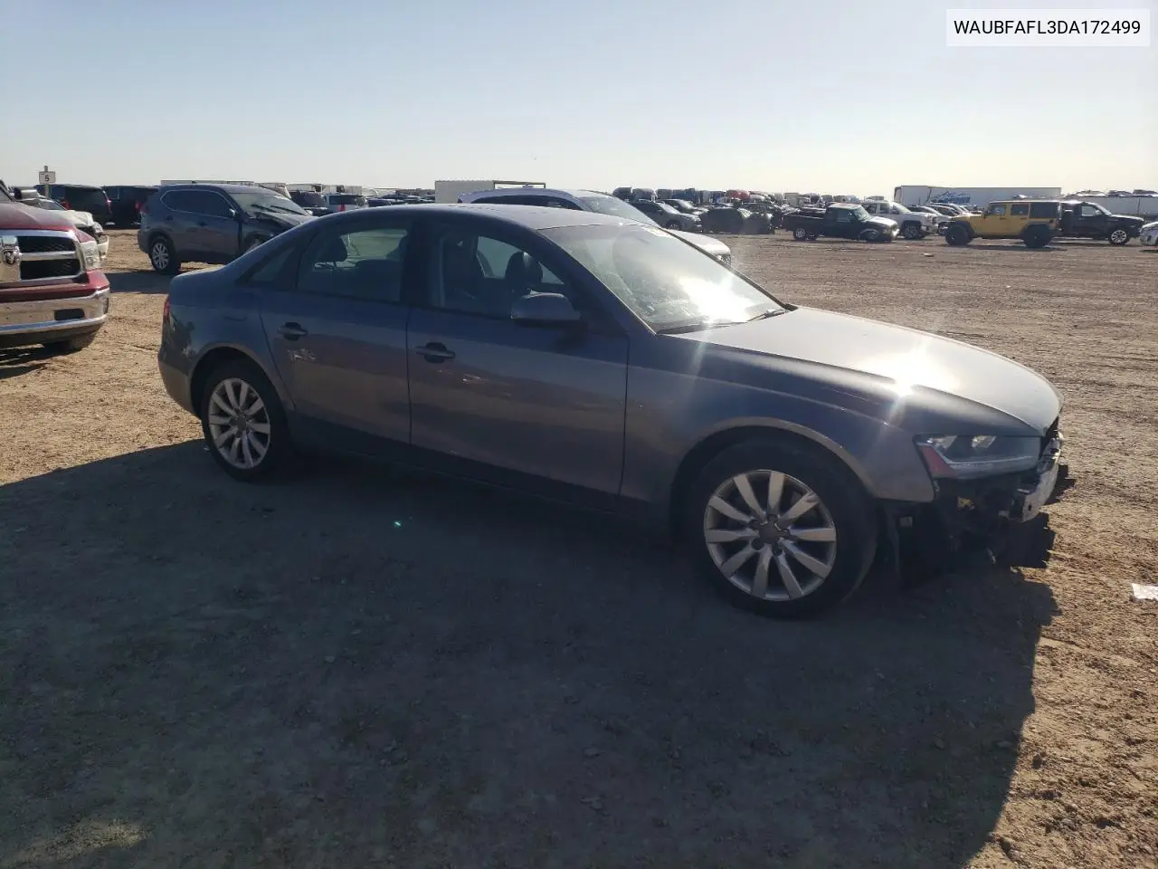 2013 Audi A4 Premium VIN: WAUBFAFL3DA172499 Lot: 56747405