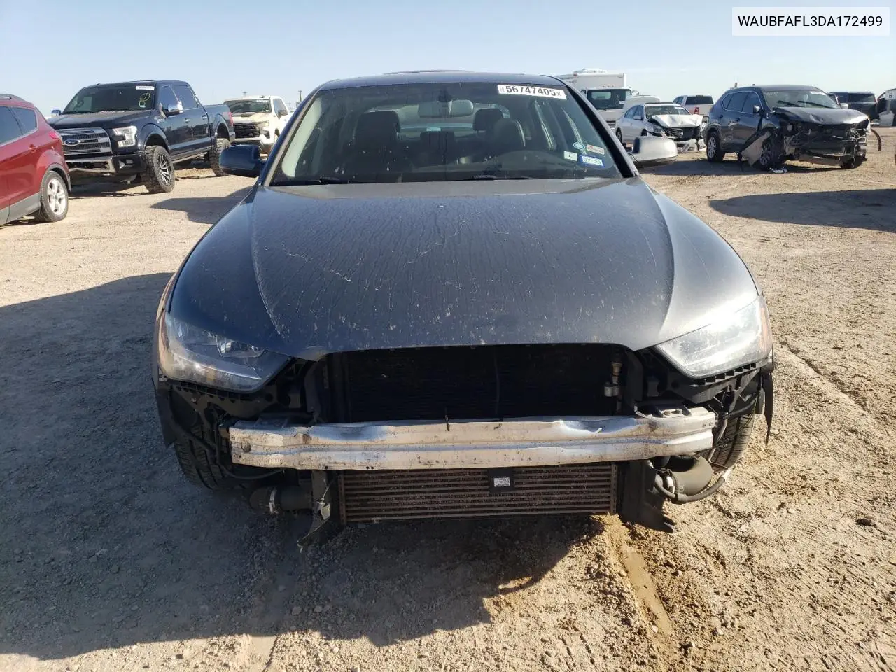 2013 Audi A4 Premium VIN: WAUBFAFL3DA172499 Lot: 56747405