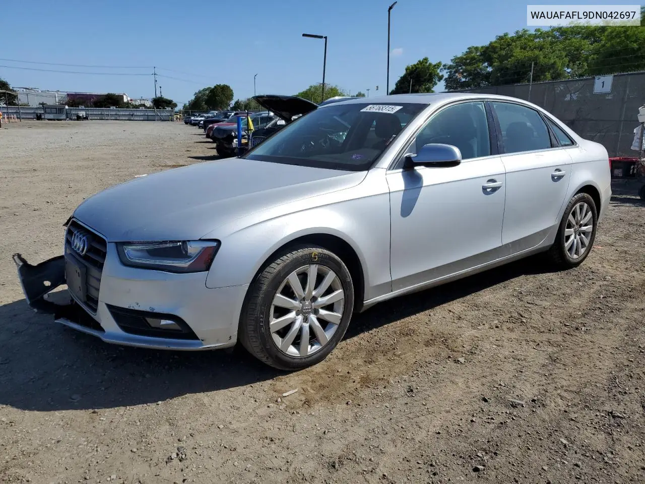 2013 Audi A4 Premium VIN: WAUAFAFL9DN042697 Lot: 56768315