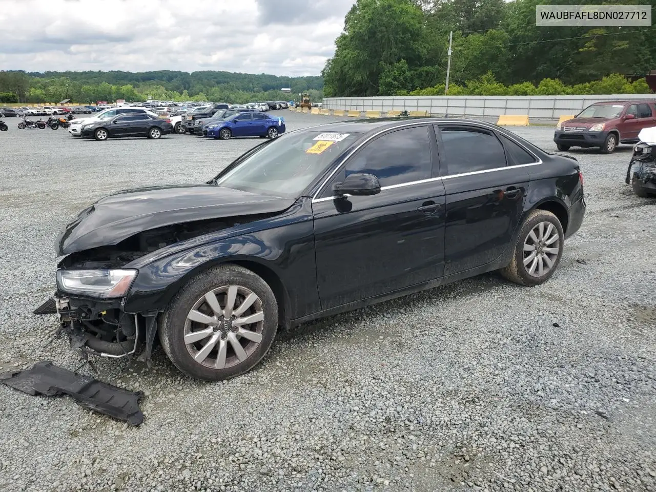 2013 Audi A4 Premium VIN: WAUBFAFL8DN027712 Lot: 57011675