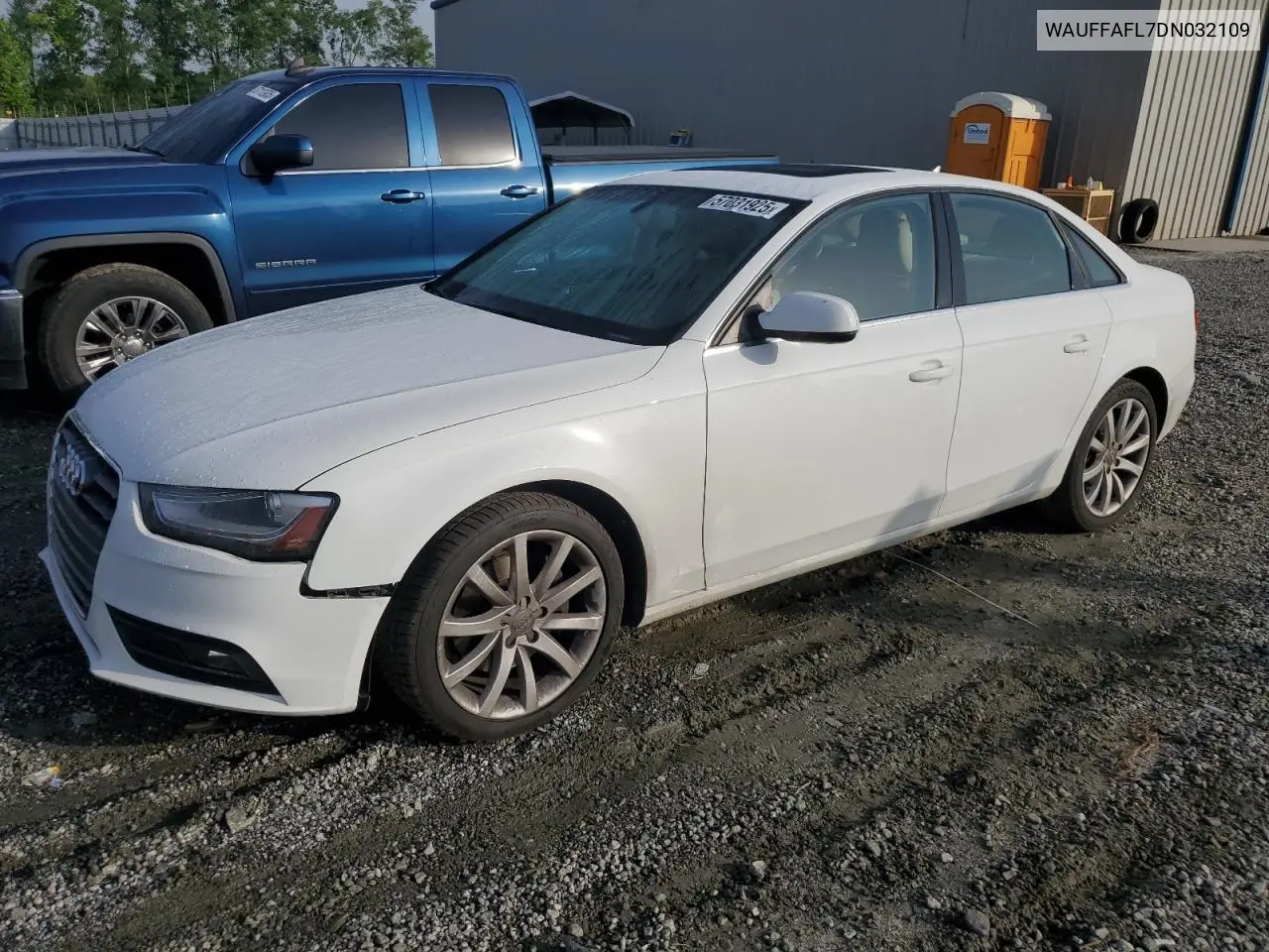 2013 Audi A4 Premium Plus VIN: WAUFFAFL7DN032109 Lot: 57031925