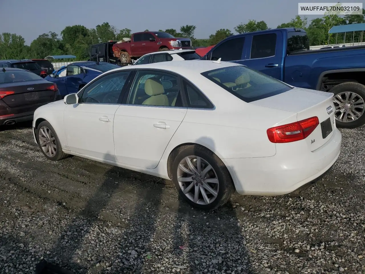 2013 Audi A4 Premium Plus VIN: WAUFFAFL7DN032109 Lot: 57031925