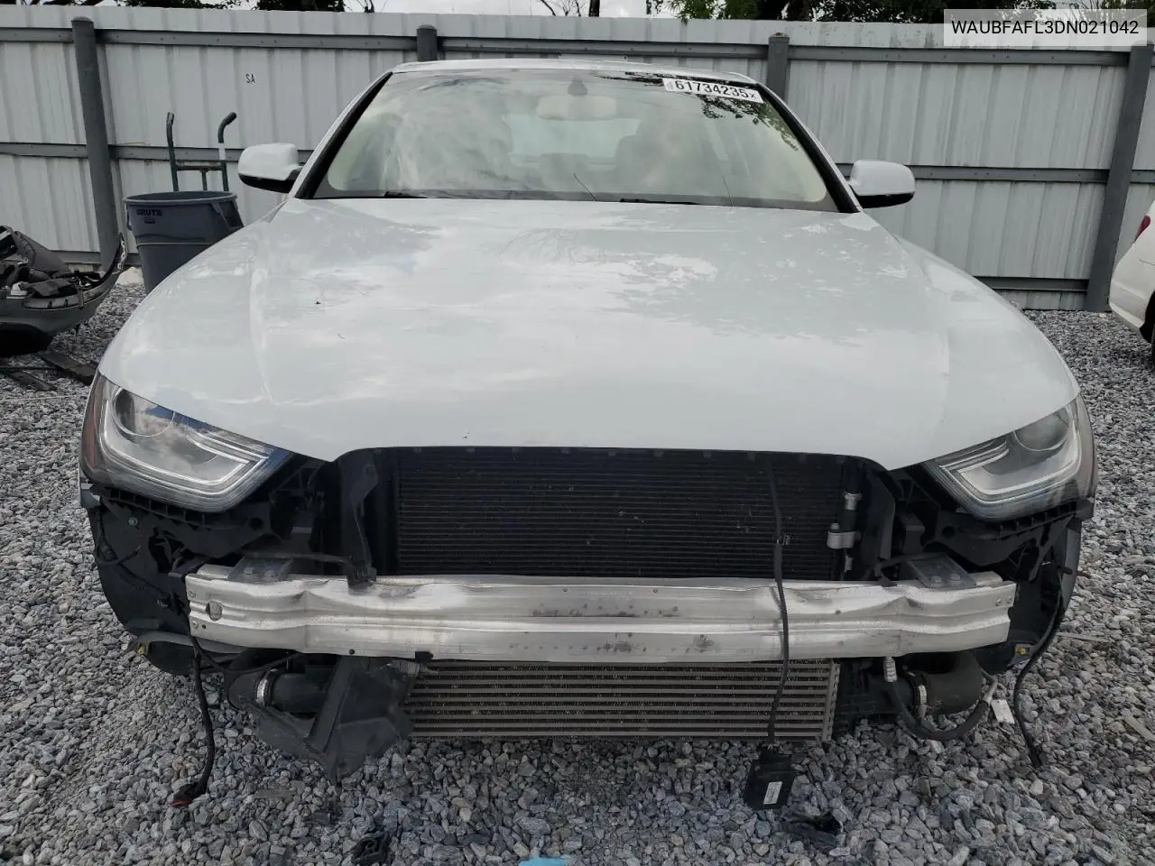 2013 Audi A4 Premium VIN: WAUBFAFL3DN021042 Lot: 61734235