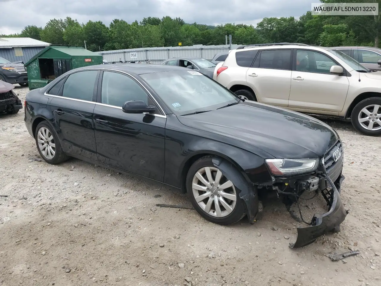 2013 Audi A4 Premium VIN: WAUBFAFL5DN013220 Lot: 62489885