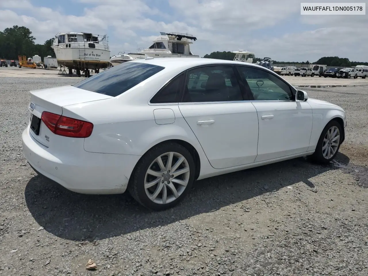 2013 Audi A4 Premium Plus VIN: WAUFFAFL1DN005178 Lot: 62727235