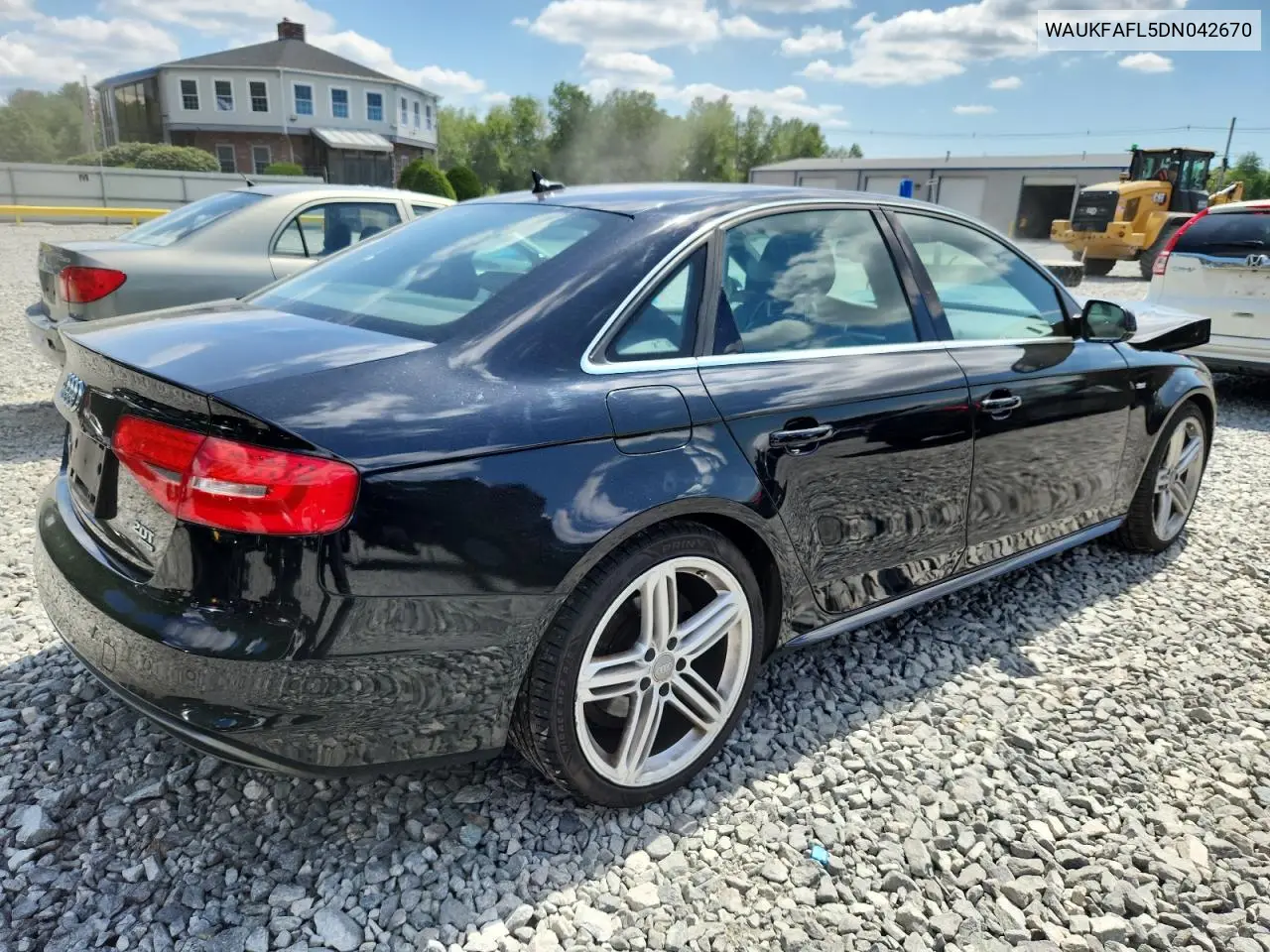 2013 Audi A4 Prestige VIN: WAUKFAFL5DN042670 Lot: 62731825