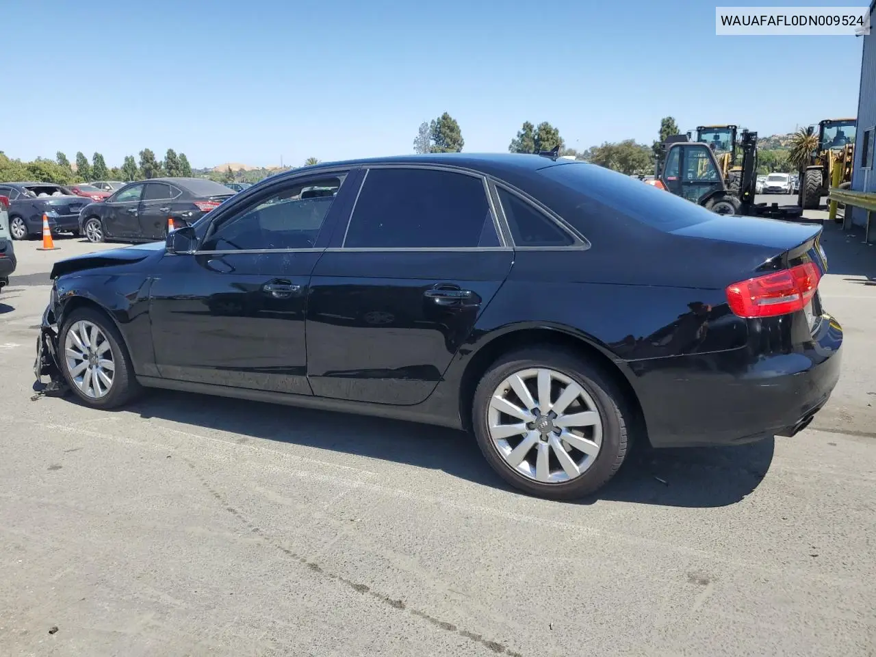 2013 Audi A4 Premium VIN: WAUAFAFL0DN009524 Lot: 62963125