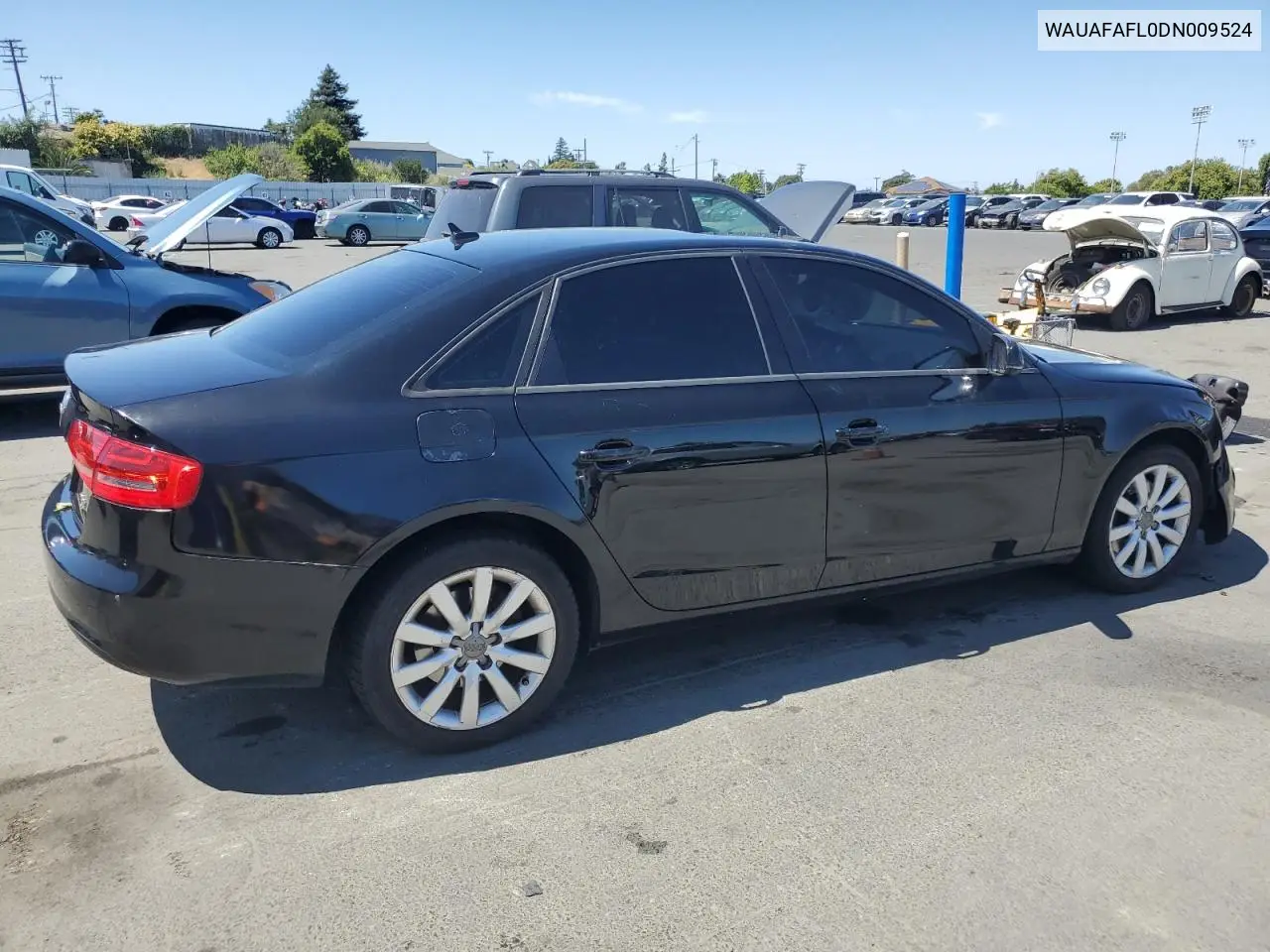 2013 Audi A4 Premium VIN: WAUAFAFL0DN009524 Lot: 62963125
