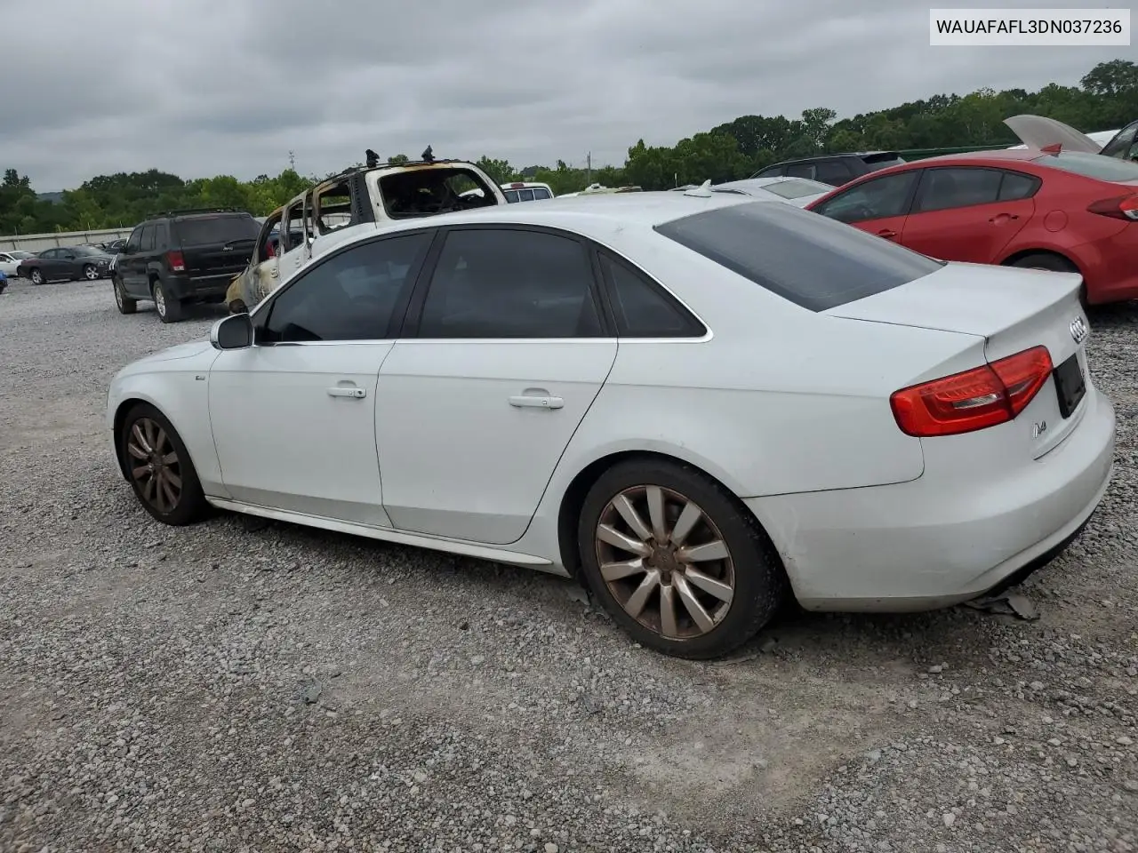 2013 Audi A4 Premium VIN: WAUAFAFL3DN037236 Lot: 63095235