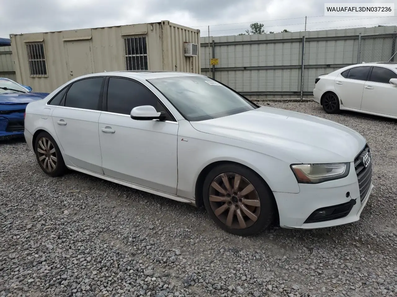 2013 Audi A4 Premium VIN: WAUAFAFL3DN037236 Lot: 63095235
