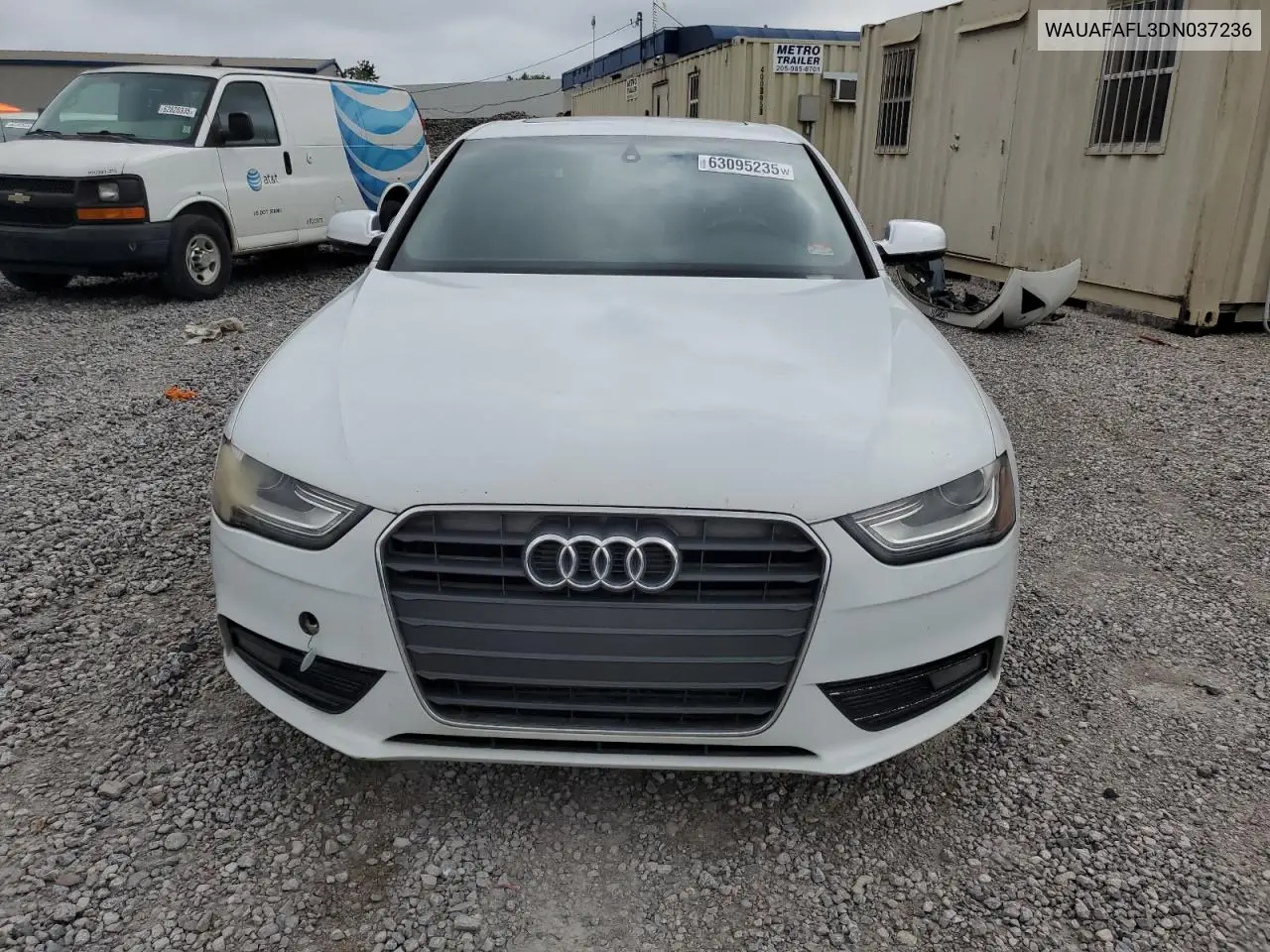 2013 Audi A4 Premium VIN: WAUAFAFL3DN037236 Lot: 63095235