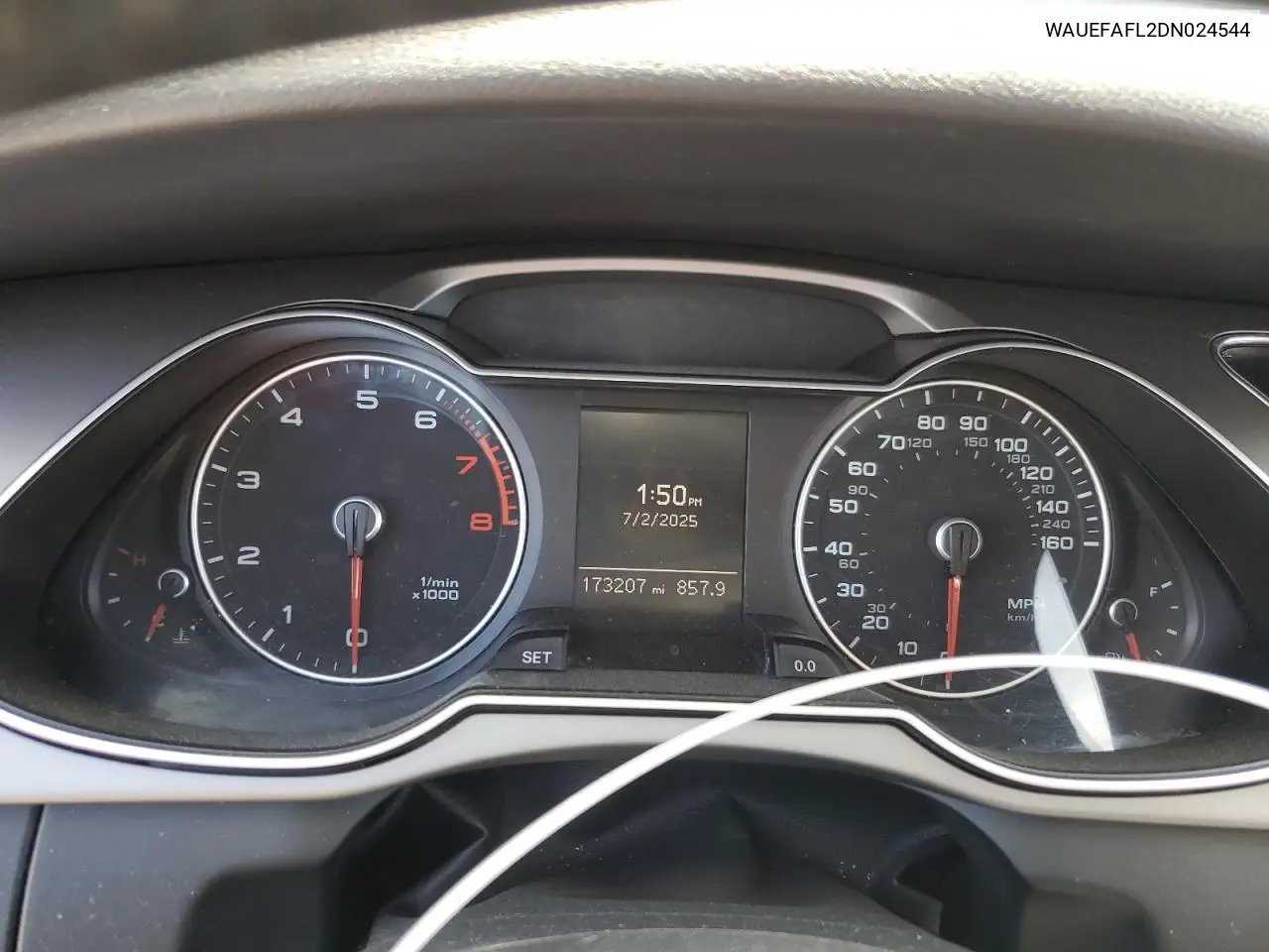2013 Audi A4 Premium Plus VIN: WAUEFAFL2DN024544 Lot: 63494225