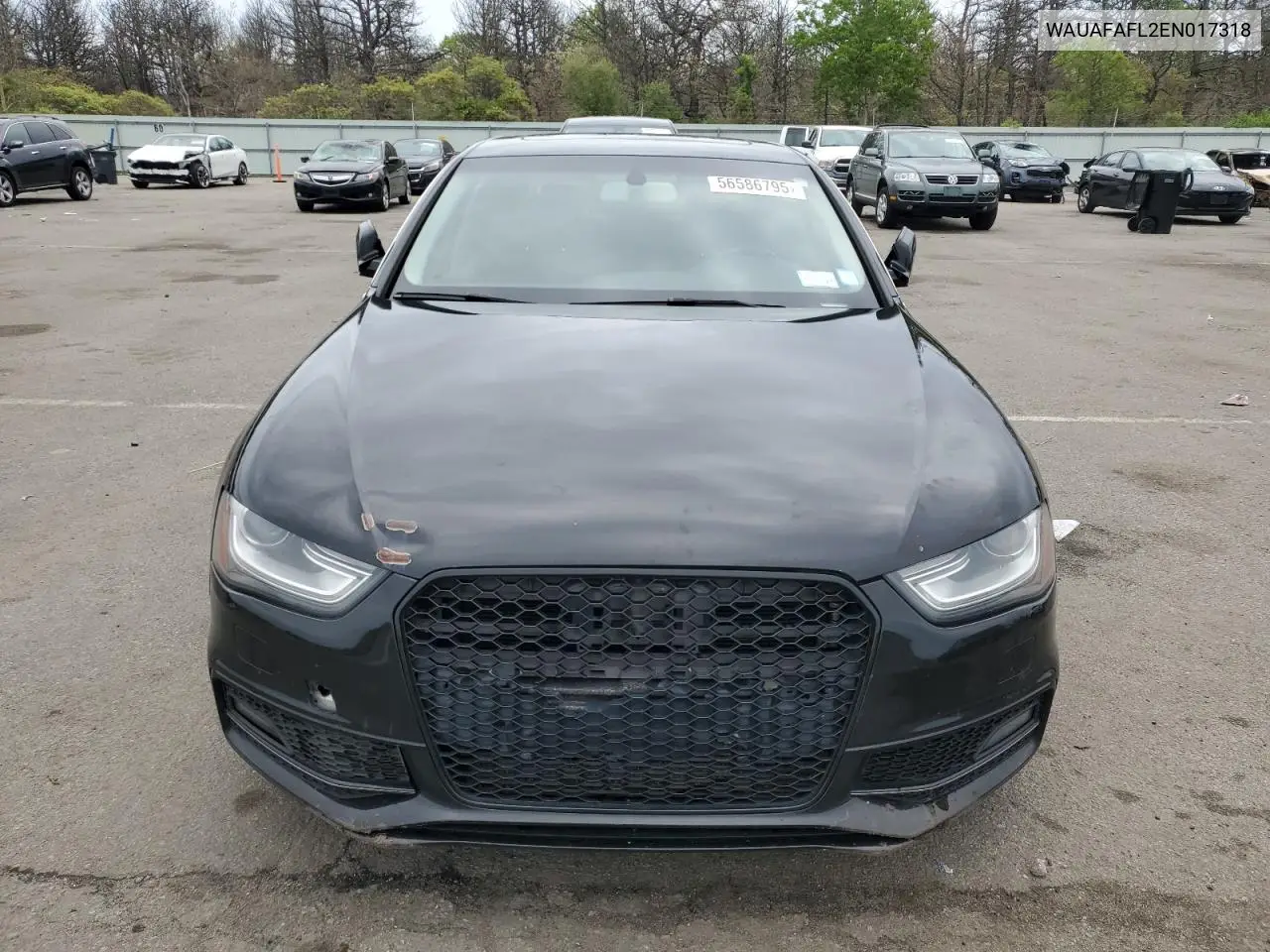 2014 Audi A4 Premium VIN: WAUAFAFL2EN017318 Lot: 56586795