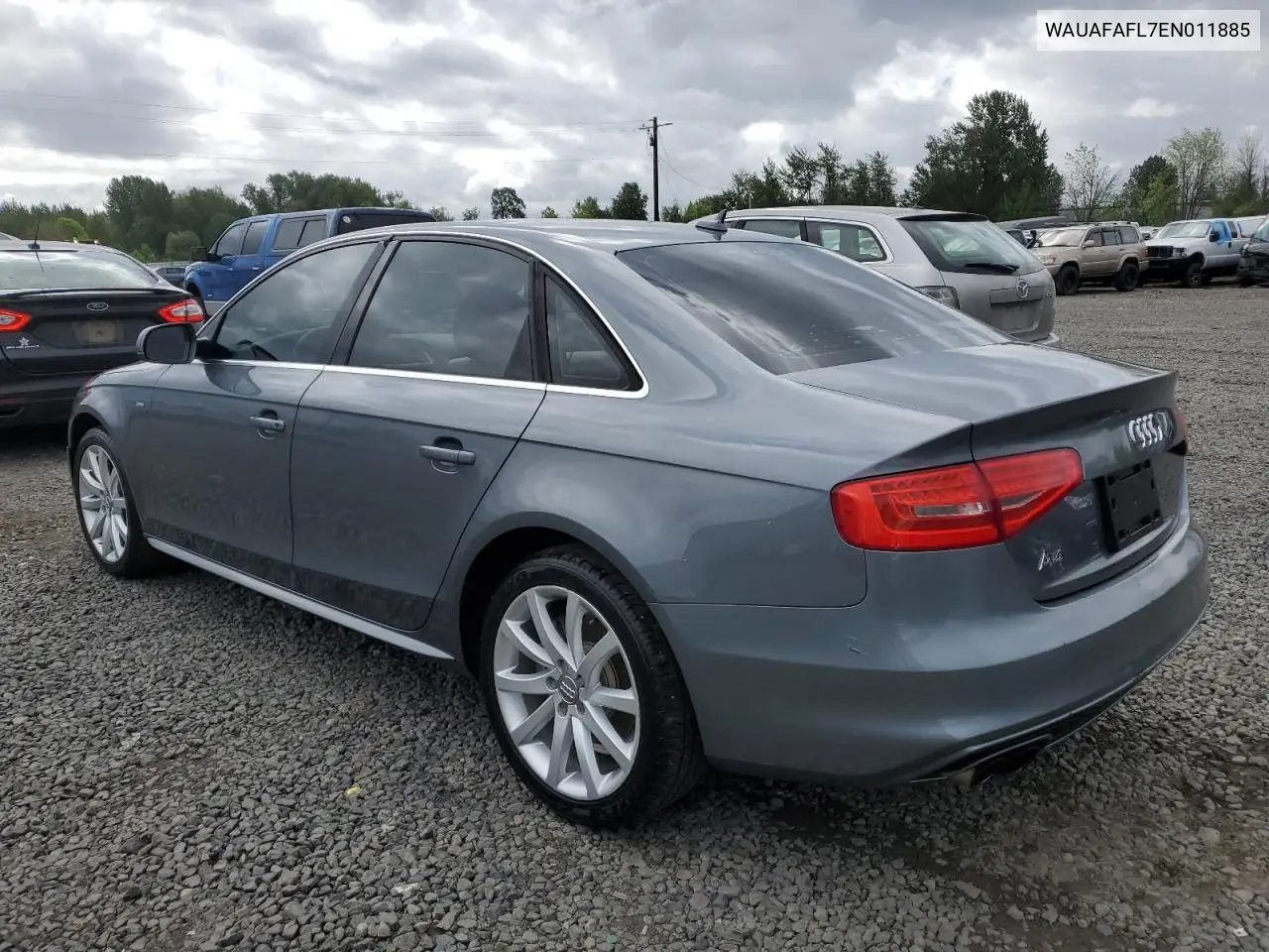 2014 Audi A4 Premium VIN: WAUAFAFL7EN011885 Lot: 57085035