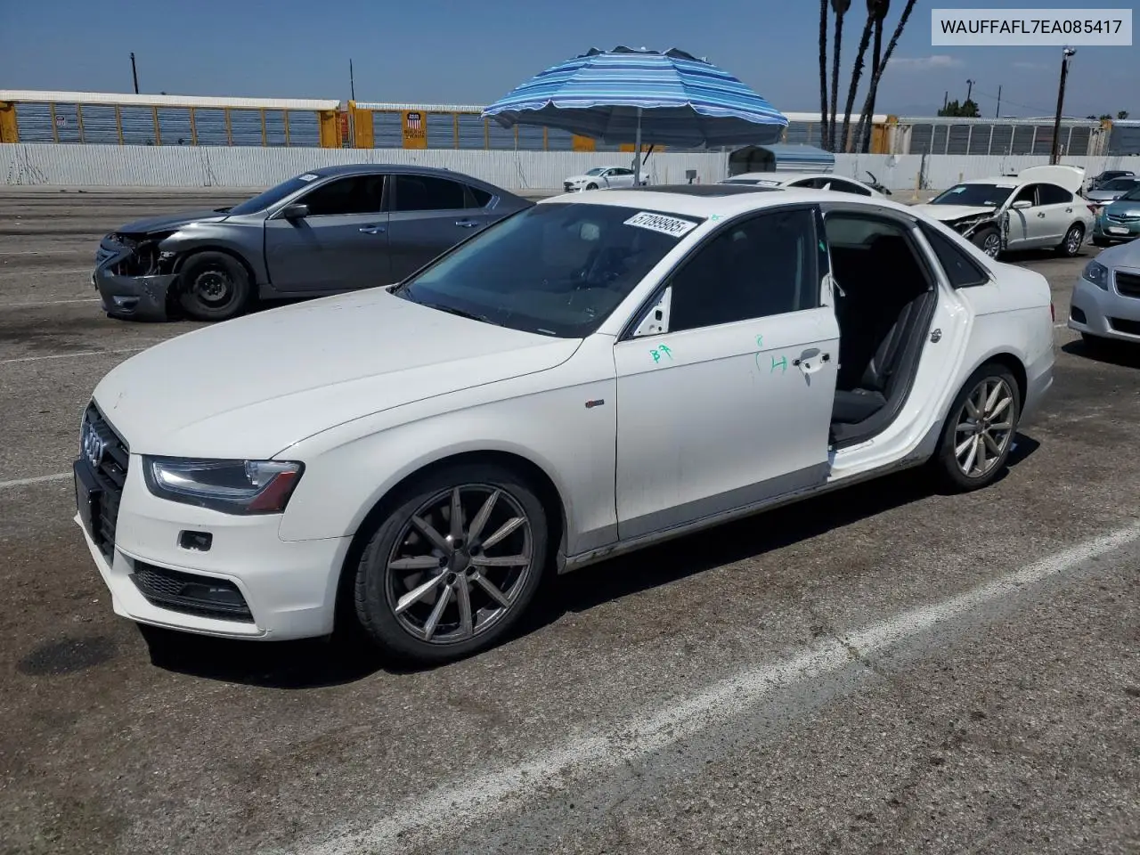 2014 Audi A4 Premium Plus VIN: WAUFFAFL7EA085417 Lot: 57099985