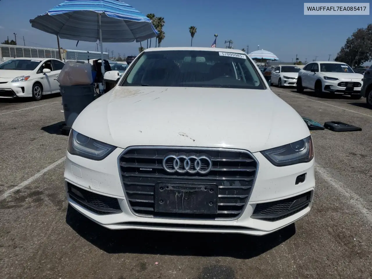2014 Audi A4 Premium Plus VIN: WAUFFAFL7EA085417 Lot: 57099985