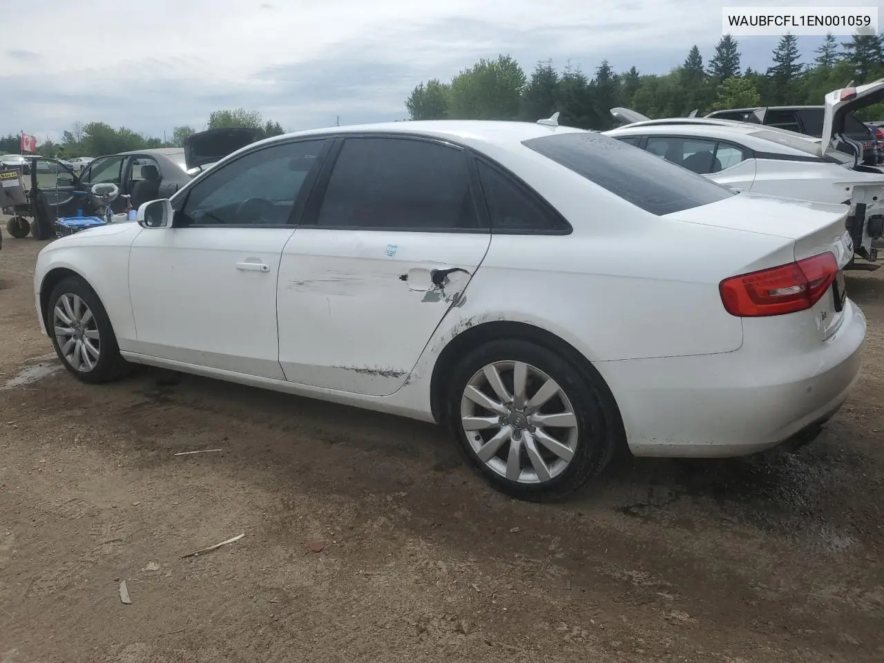 2014 Audi A4 Premium VIN: WAUBFCFL1EN001059 Lot: 61035785