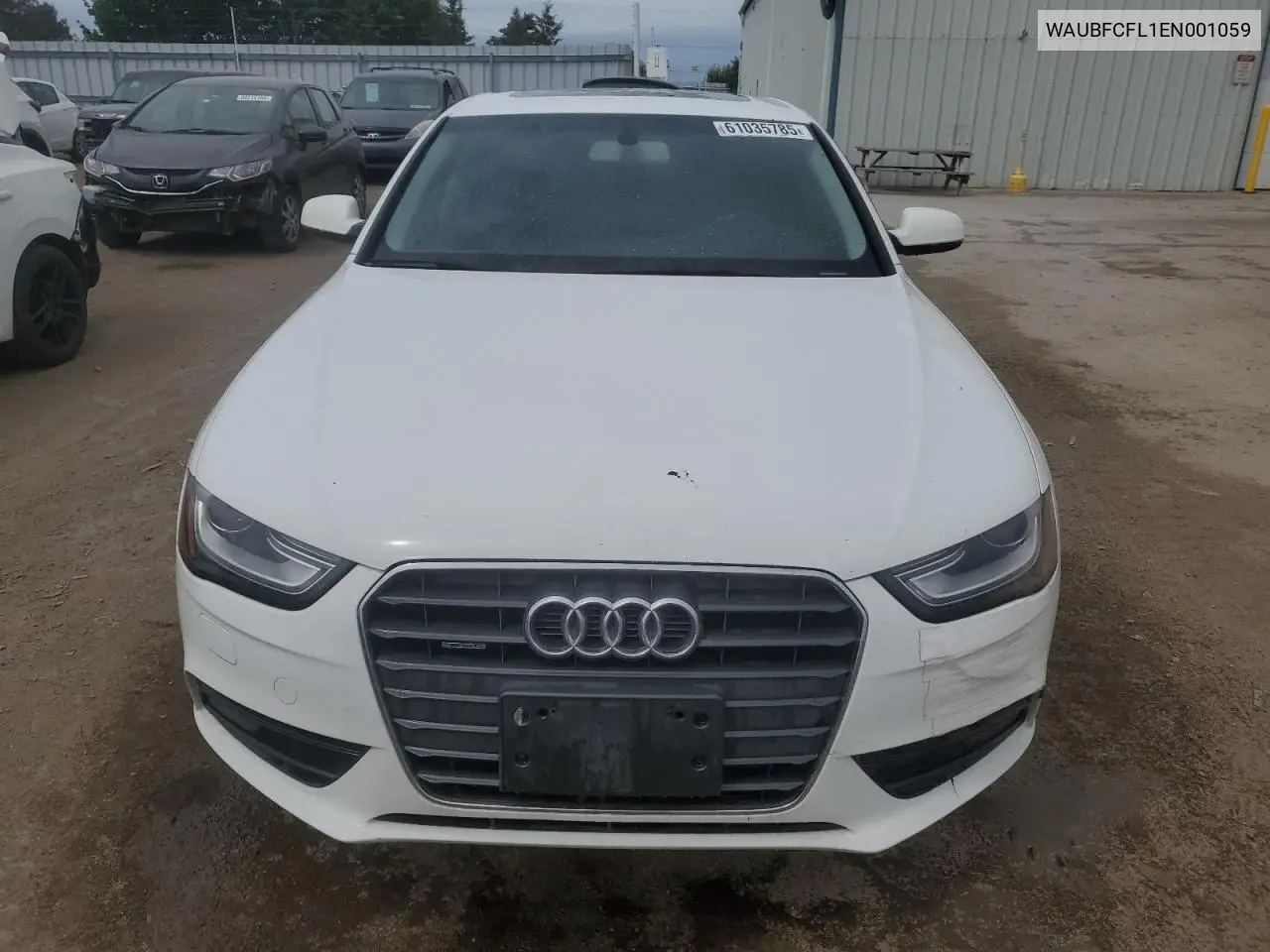 2014 Audi A4 Premium VIN: WAUBFCFL1EN001059 Lot: 61035785