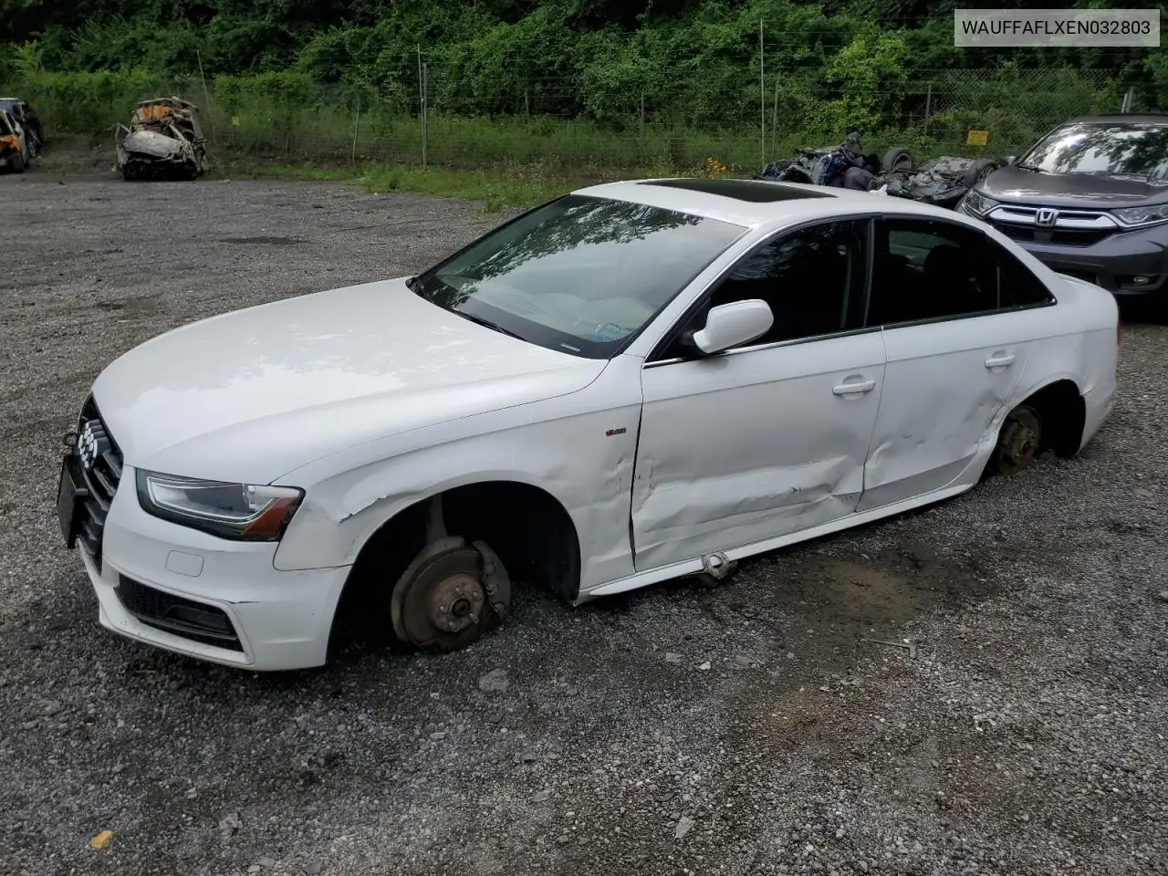 2014 Audi A4 Premium Plus VIN: WAUFFAFLXEN032803 Lot: 61996105