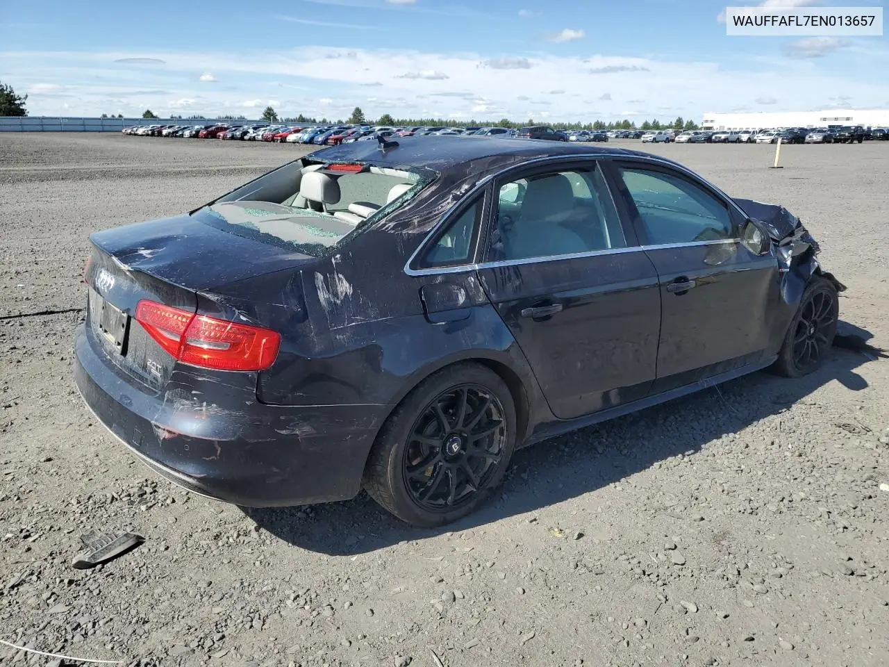 2014 Audi A4 Premium Plus VIN: WAUFFAFL7EN013657 Lot: 62385375