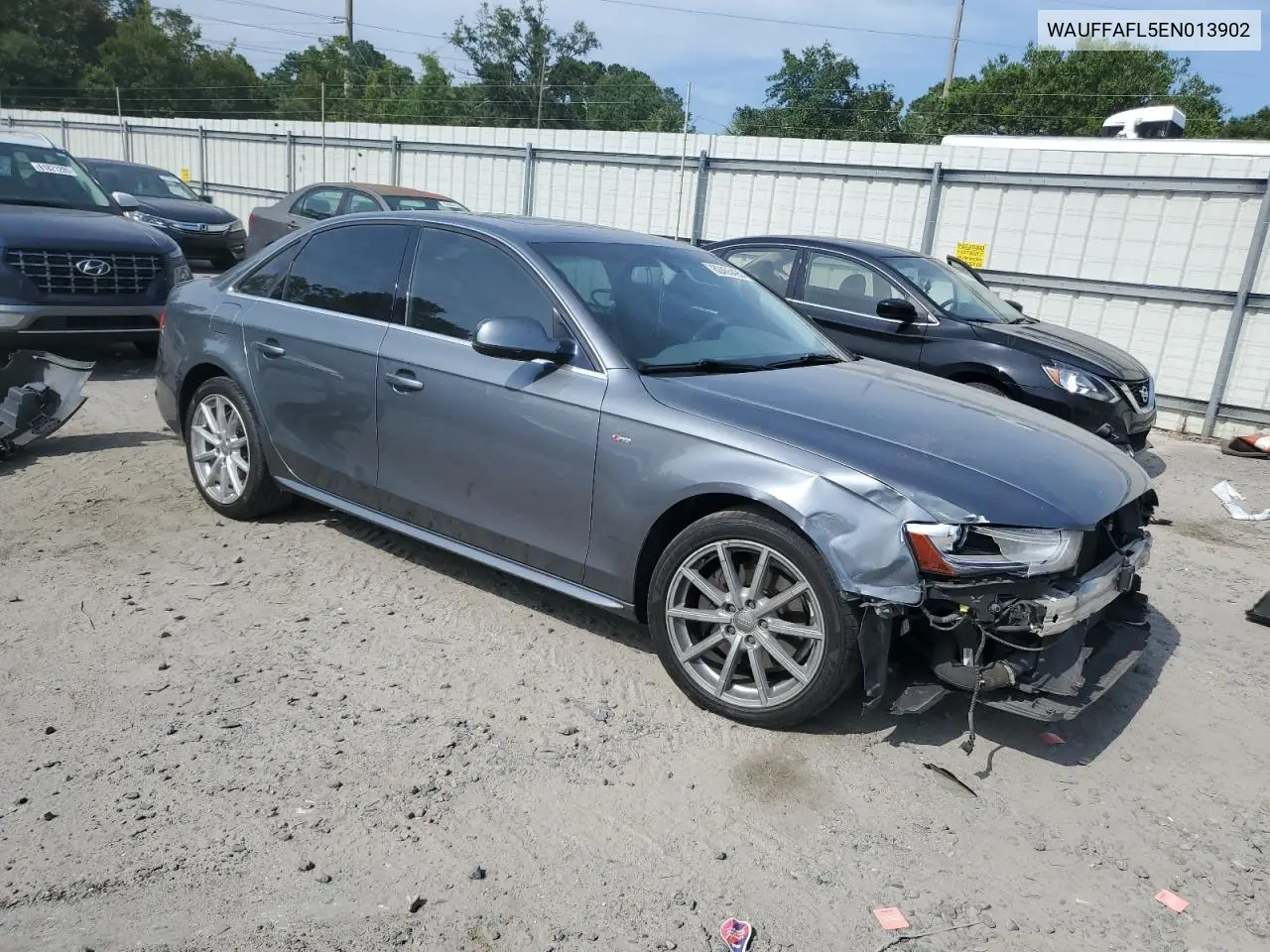 2014 Audi A4 Premium Plus VIN: WAUFFAFL5EN013902 Lot: 62455495