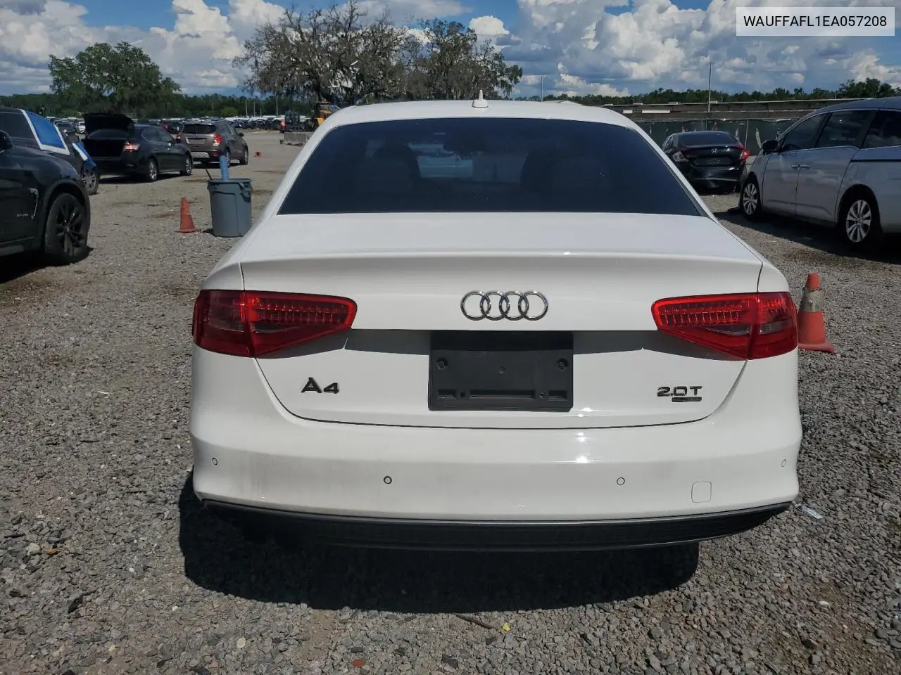 2014 Audi A4 Premium Plus VIN: WAUFFAFL1EA057208 Lot: 62485855