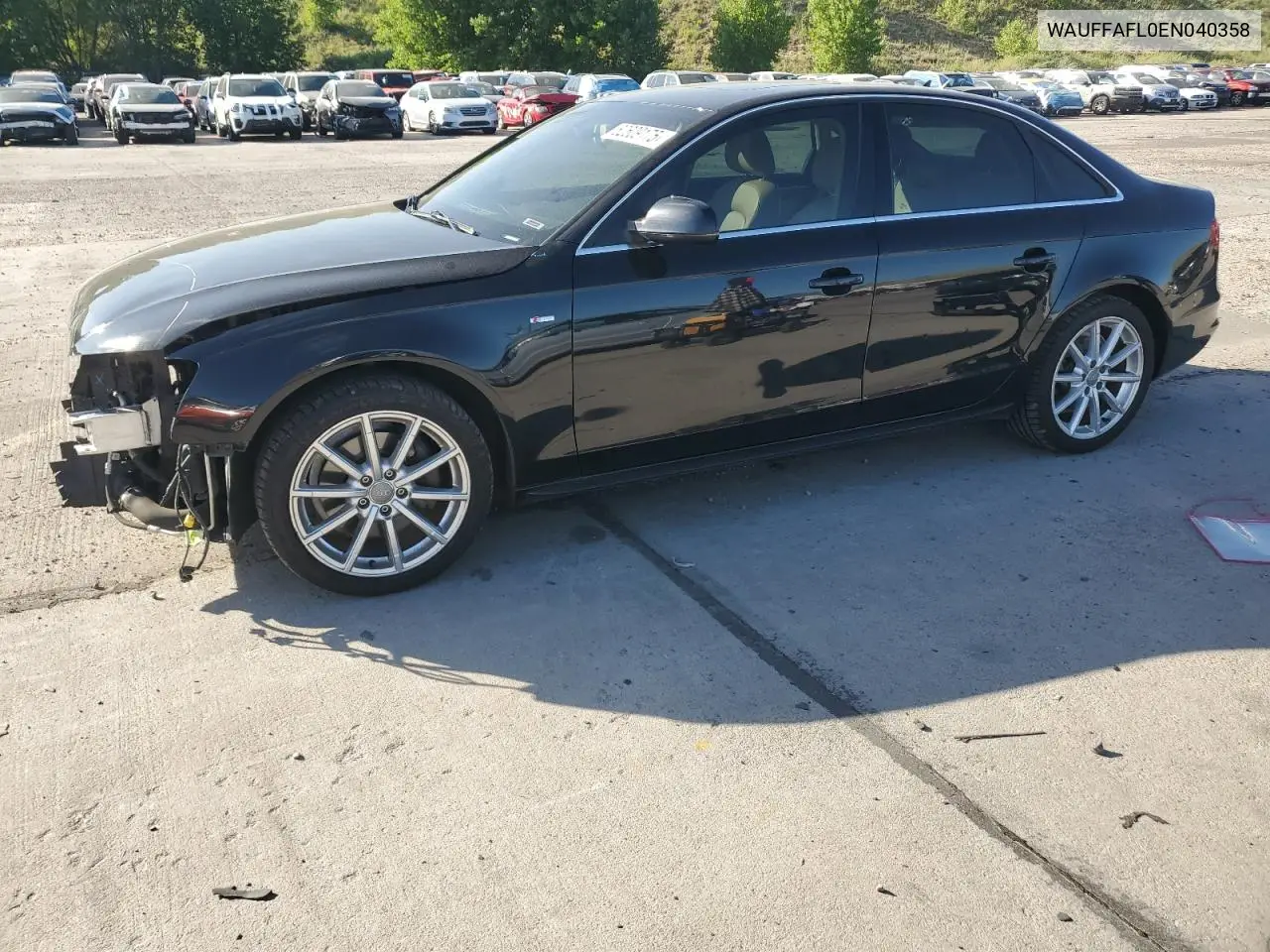 2014 Audi A4 Premium Plus VIN: WAUFFAFL0EN040358 Lot: 62609175
