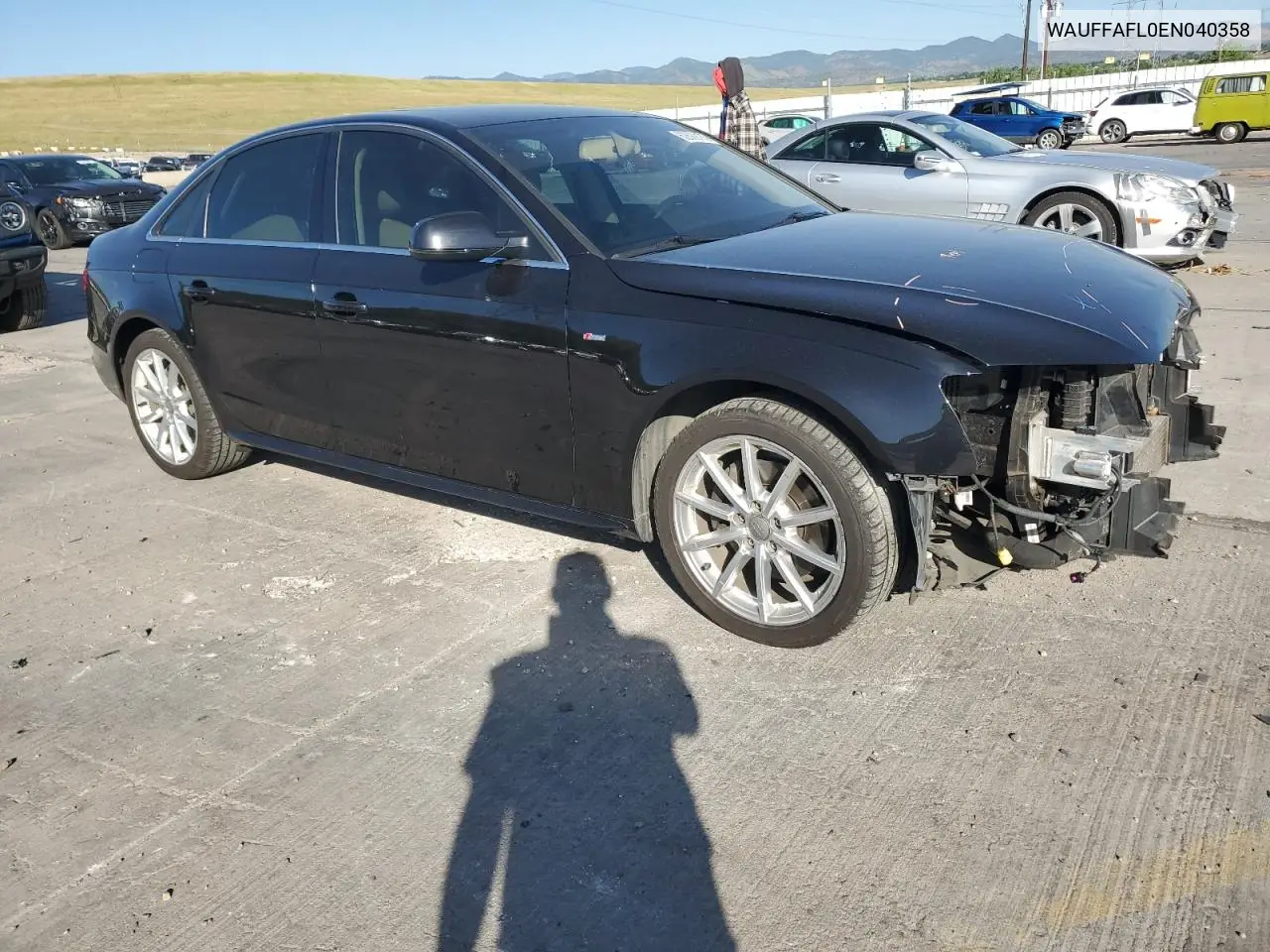 2014 Audi A4 Premium Plus VIN: WAUFFAFL0EN040358 Lot: 62609175
