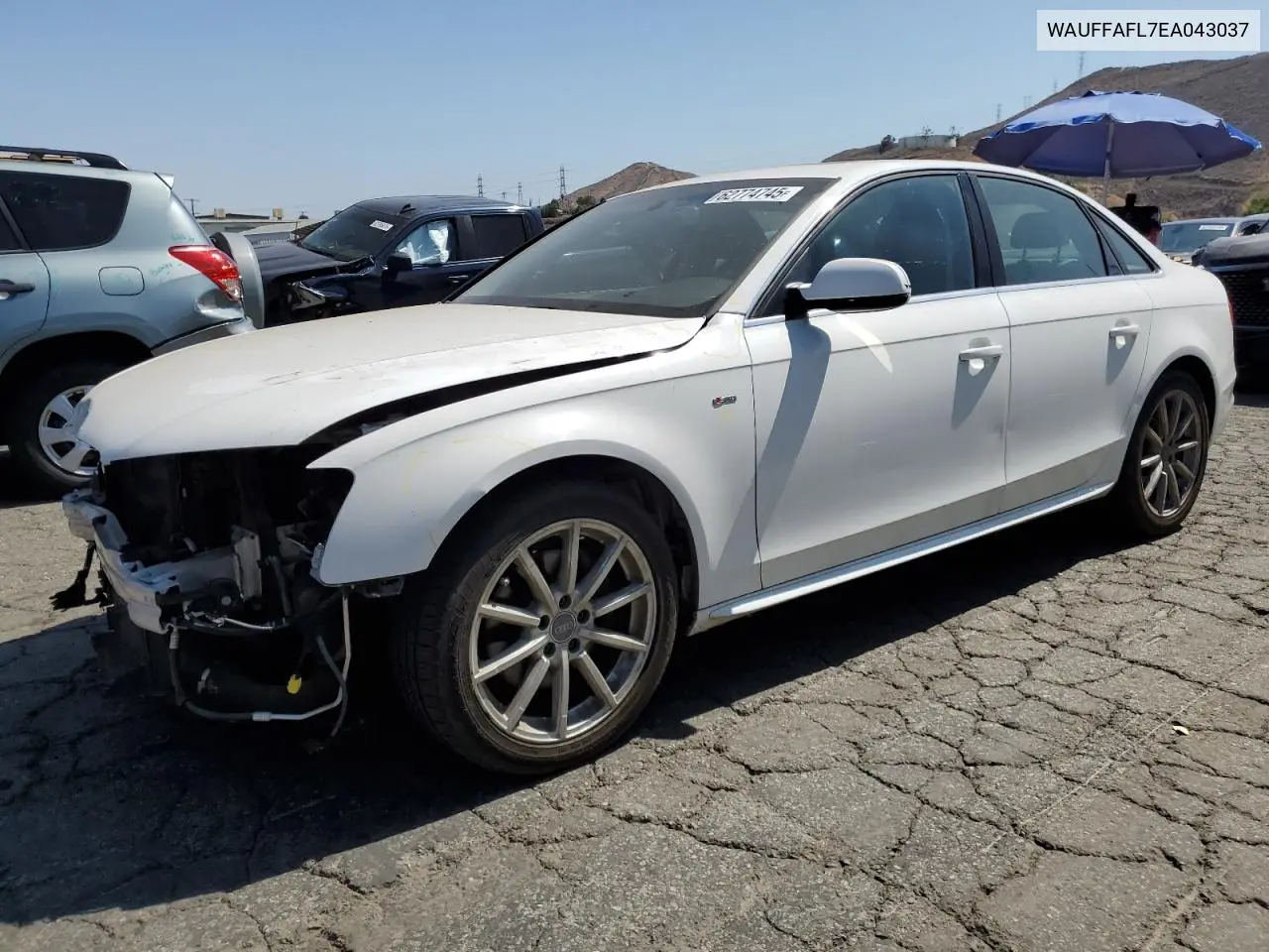 2014 Audi A4 Premium Plus VIN: WAUFFAFL7EA043037 Lot: 62774745