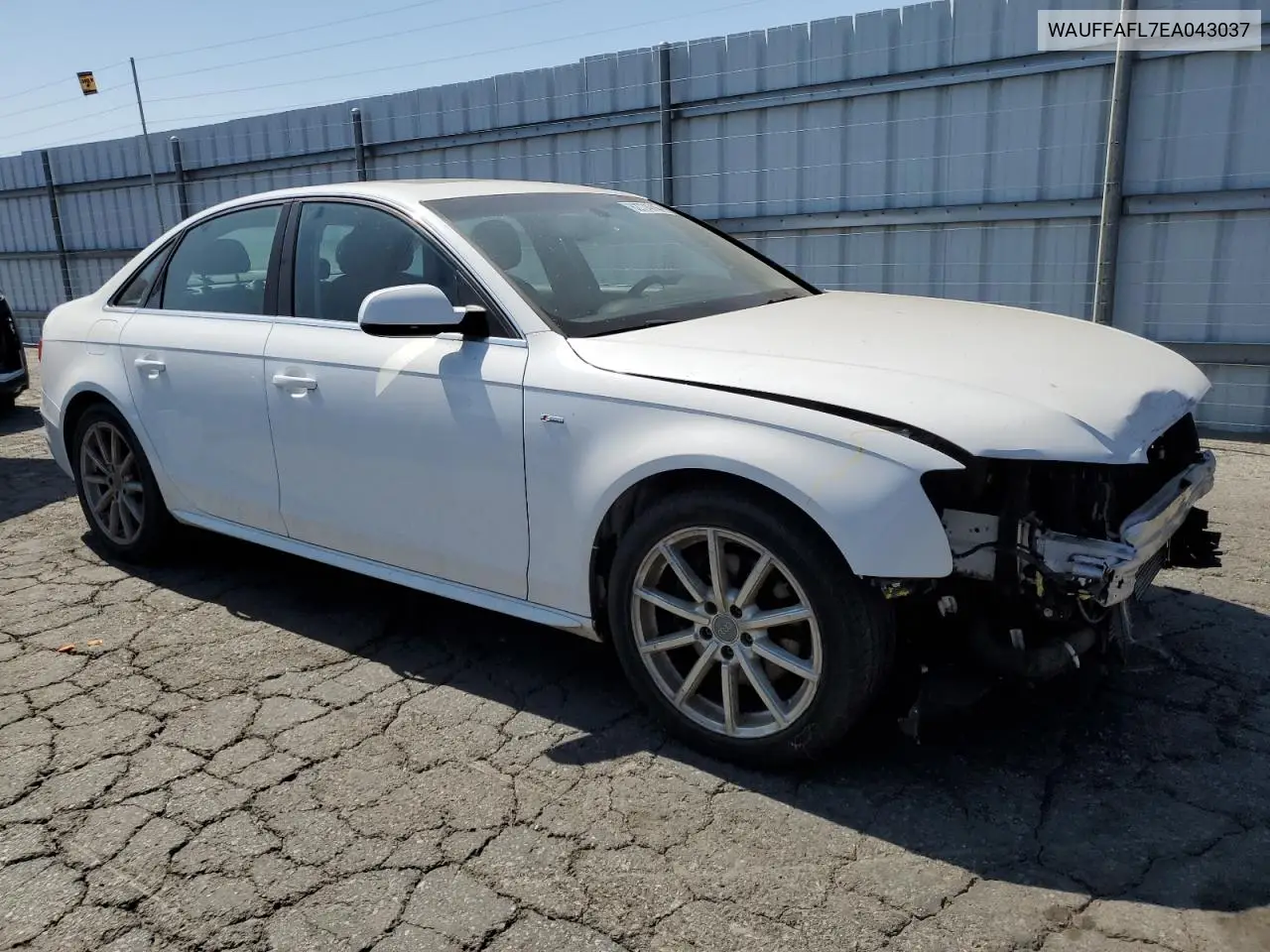 2014 Audi A4 Premium Plus VIN: WAUFFAFL7EA043037 Lot: 62774745