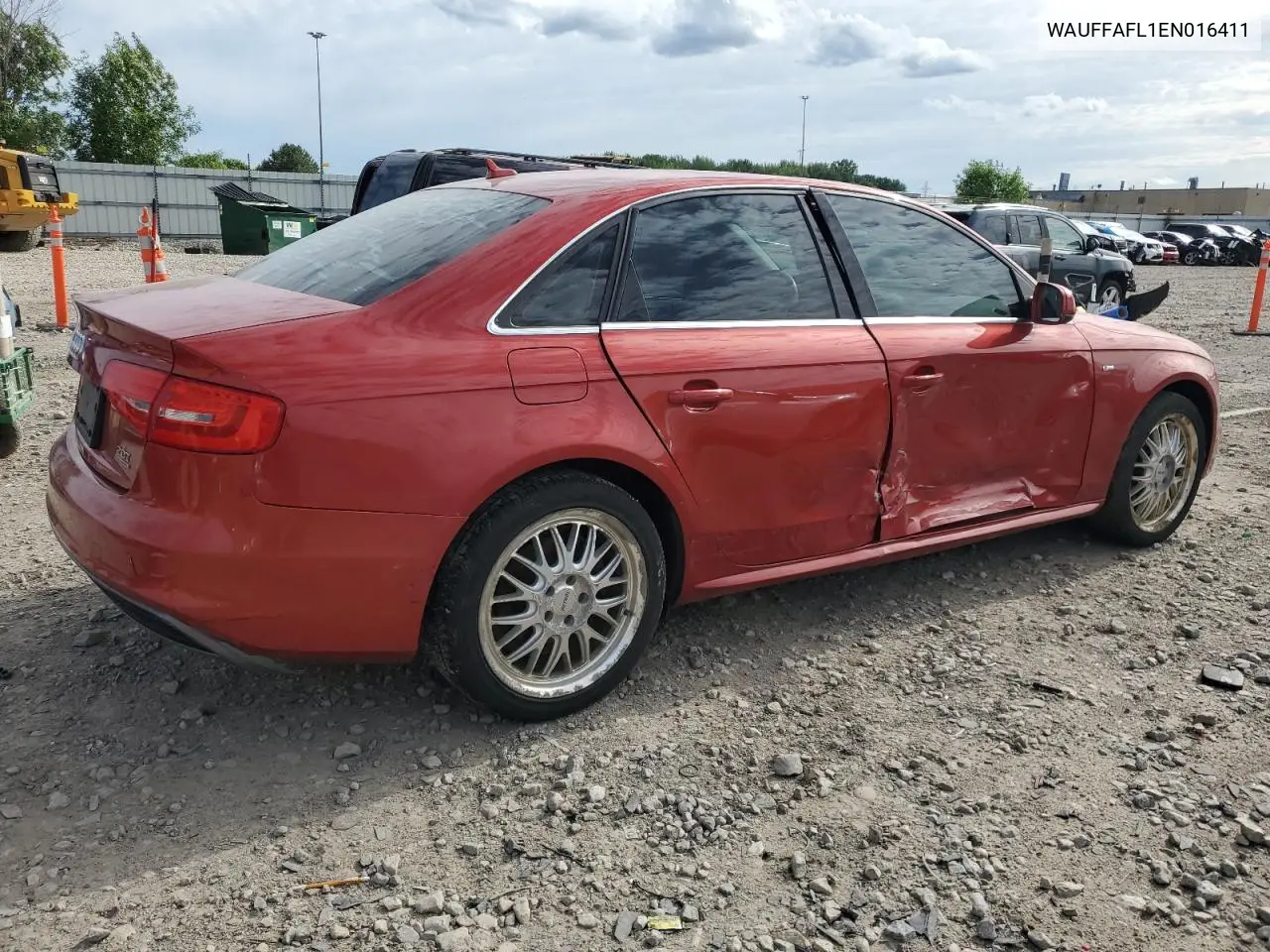 2014 Audi A4 Premium Plus VIN: WAUFFAFL1EN016411 Lot: 62913365